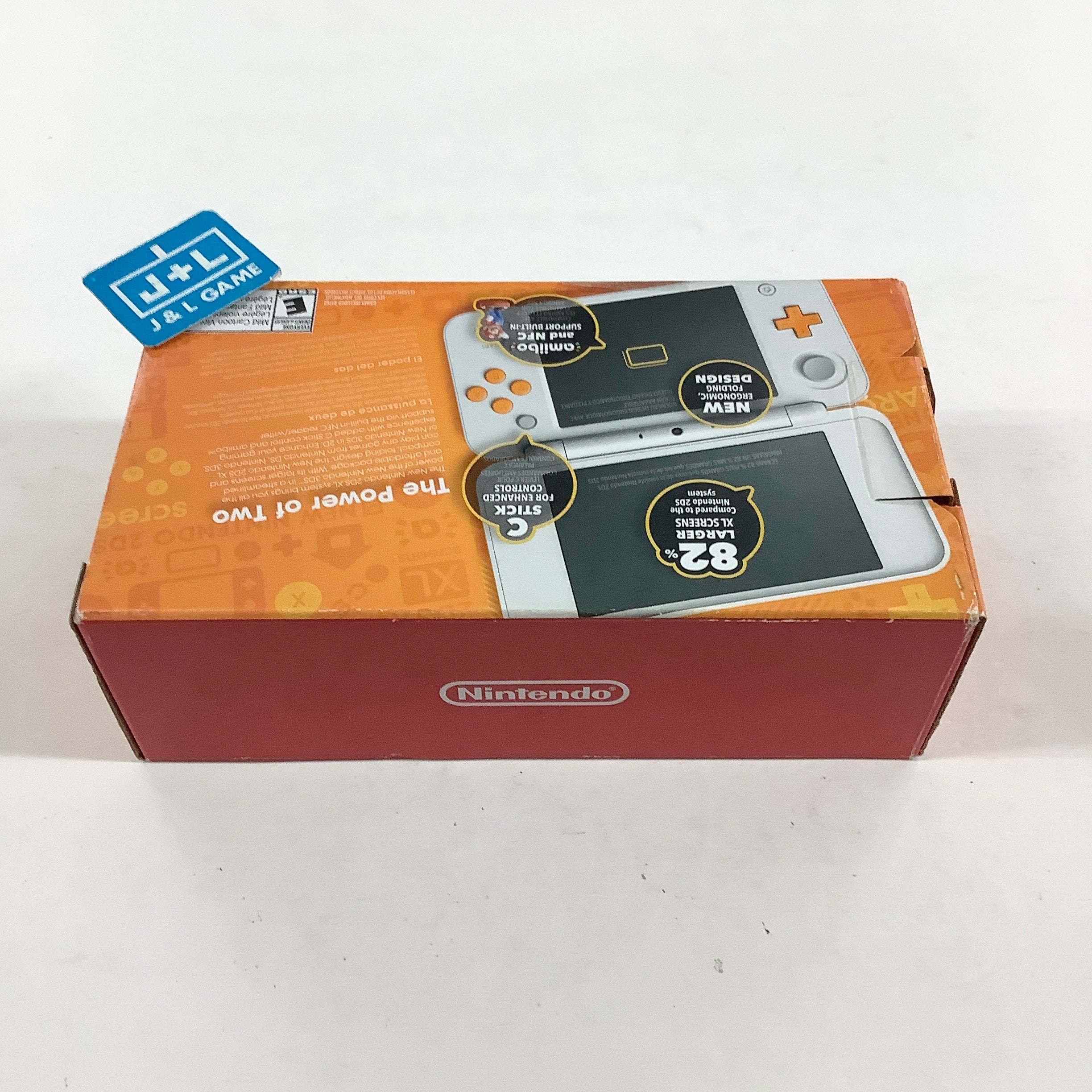 New Nintendo 2DS XL Console (White + Orange) - Nintendo 3DS [Pre-Owned] CONSOLE Nintendo