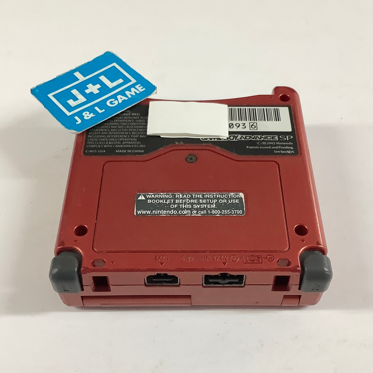 Nintendo Game Boy Advance SP Console AGS-001 (Flame Red) - (GBA) Game Boy Advance SP [Pre-Owned]