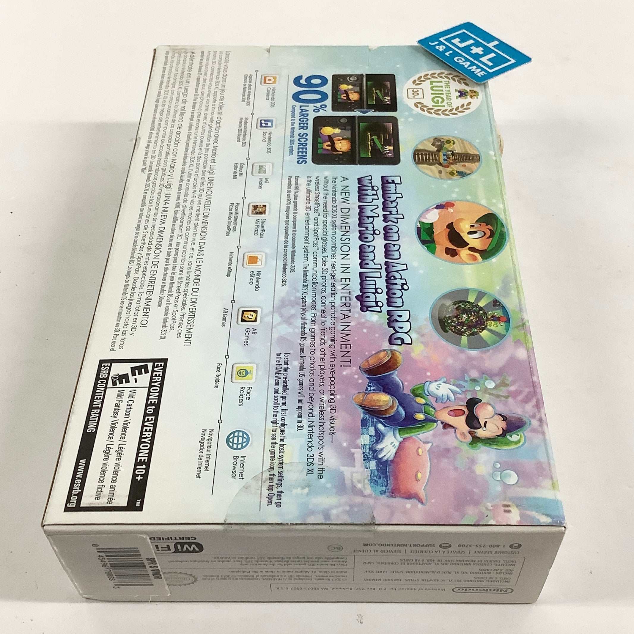 Nintendo 3DS XL Console (Mario & Luigi Silver) - Nintendo 3DS [Pre-Owned] Consoles Nintendo