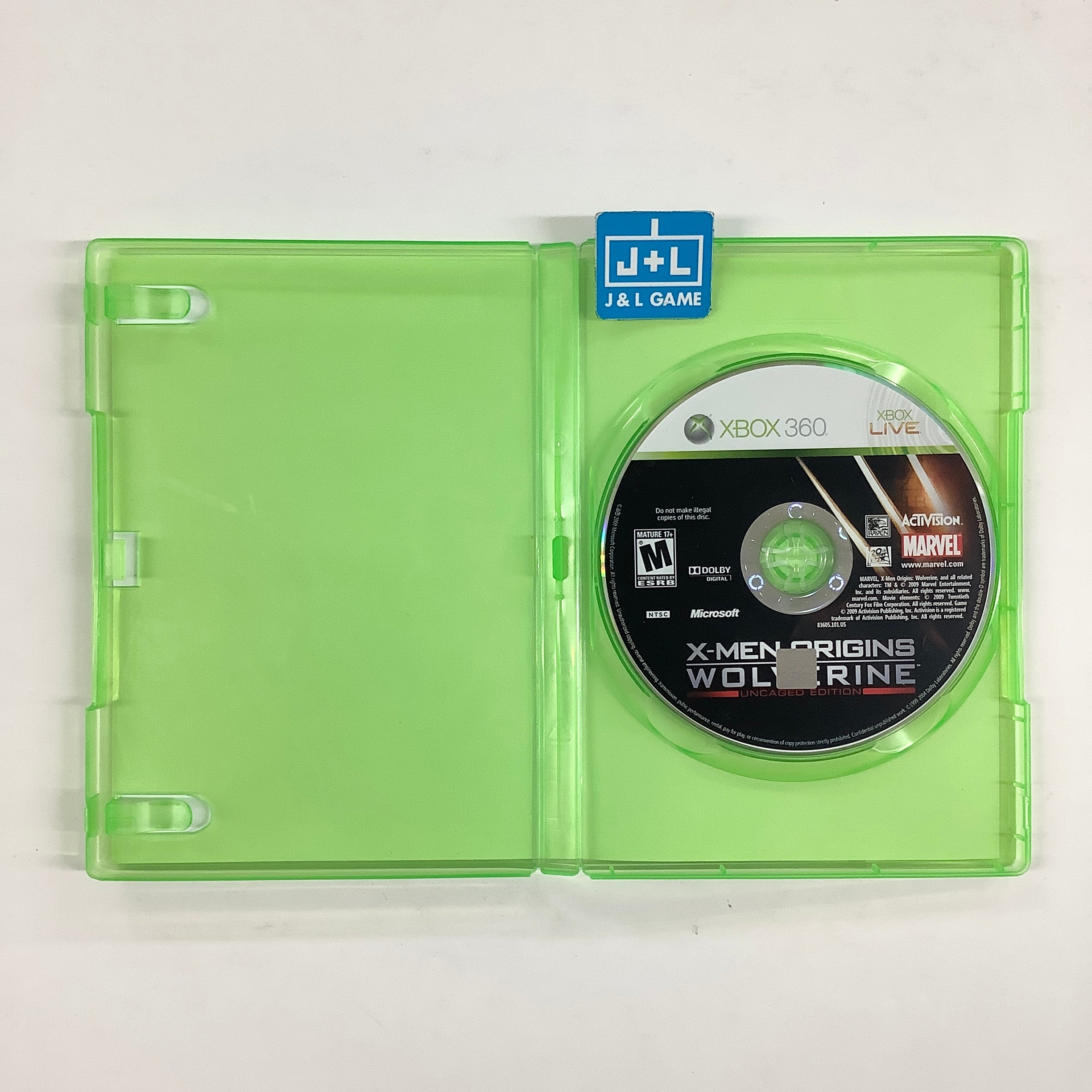 X-Men Origins: Wolverine (Uncaged Edition) - Xbox 360 [Pre-Owned] Video Games Activision