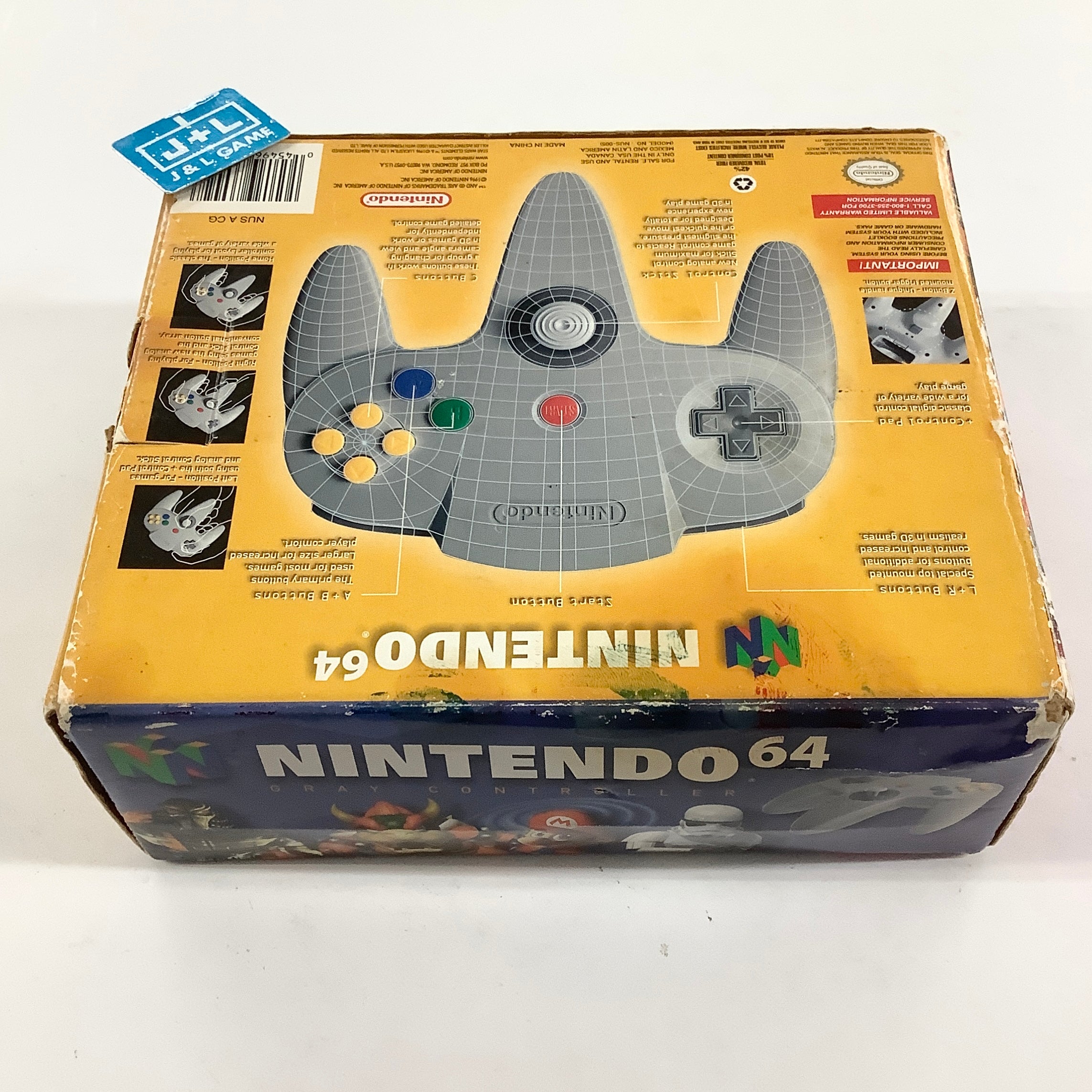 Nintendo 64 Controller (Gray) - (N64) Nintendo 64 [Pre-Owned] Accessories Nintendo