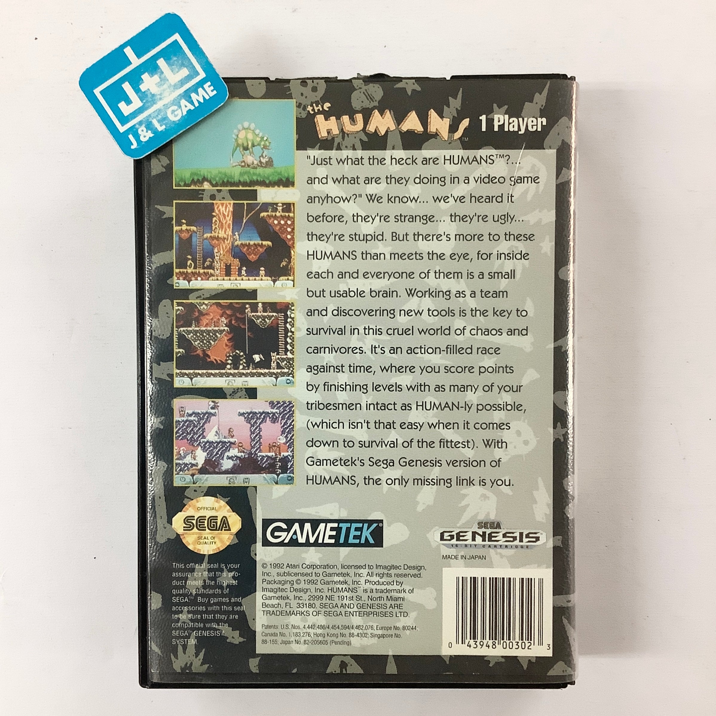 The Humans - (SG) SEGA Genesis [Pre-Owned] Video Games GameTek   