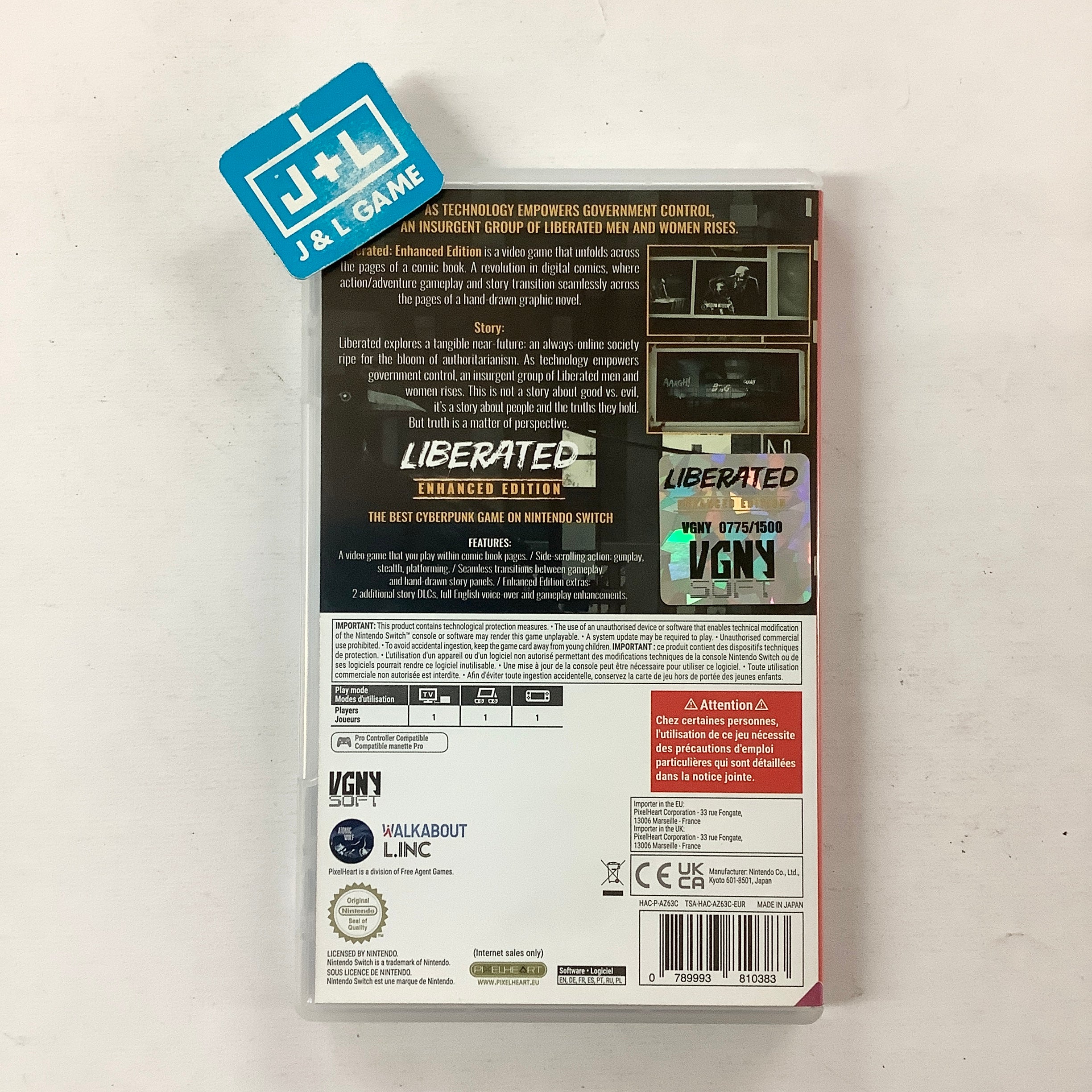 Liberated: Enhanced Edition - (NSW) Nintendo Switch (European Import) [UNBOXING] Video Games VGNYsoft   
