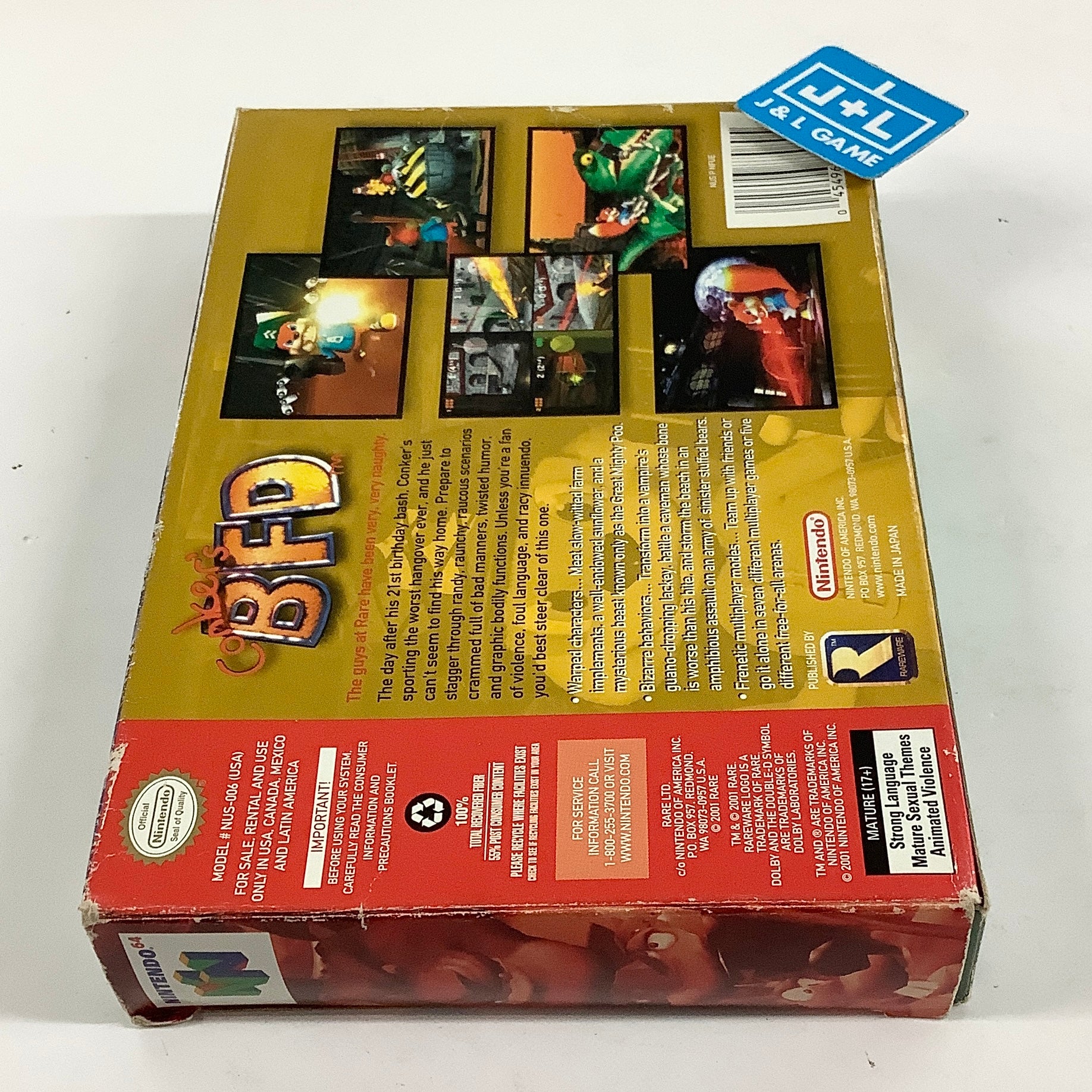 Conker's Bad Fur Day - (N64) Nintendo 64 [Pre-Owned]