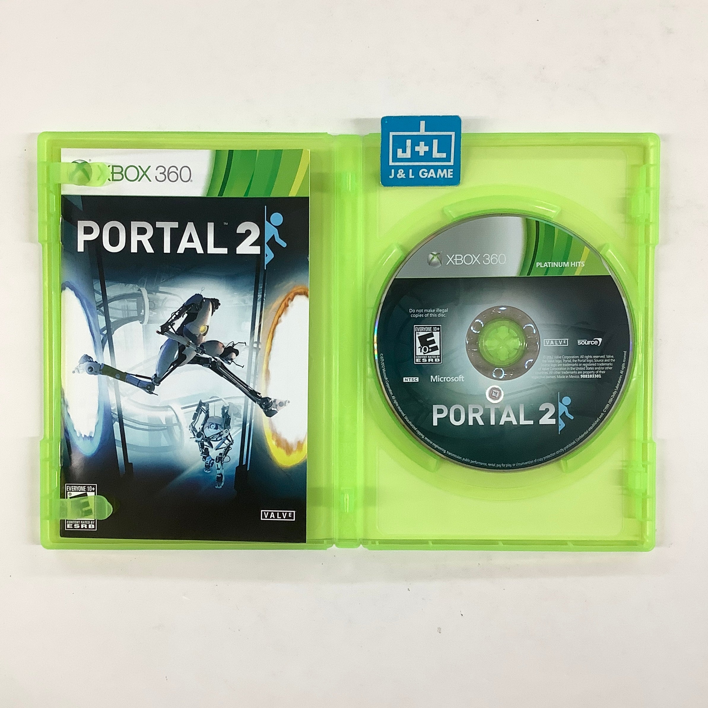 Portal 2 (Platinum Hits) - Xbox 360 [Pre-Owned] Video Games Valve Software