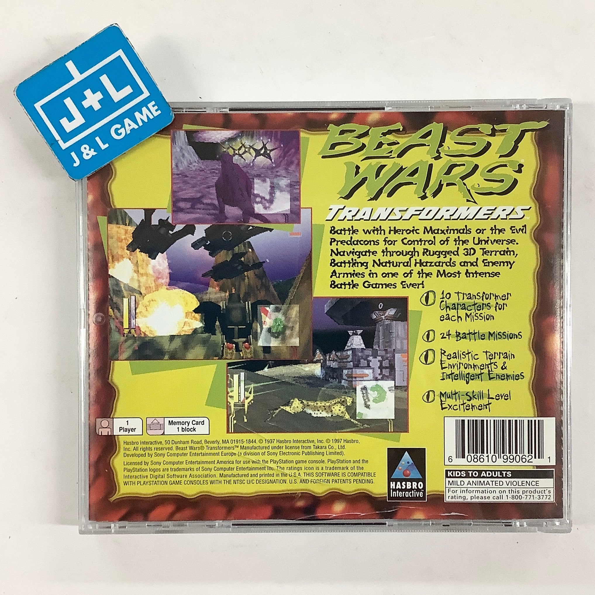 Beast Wars: Transformers - (PS1) PlayStation 1 [Pre-Owned] Video Games Hasbro Interactive