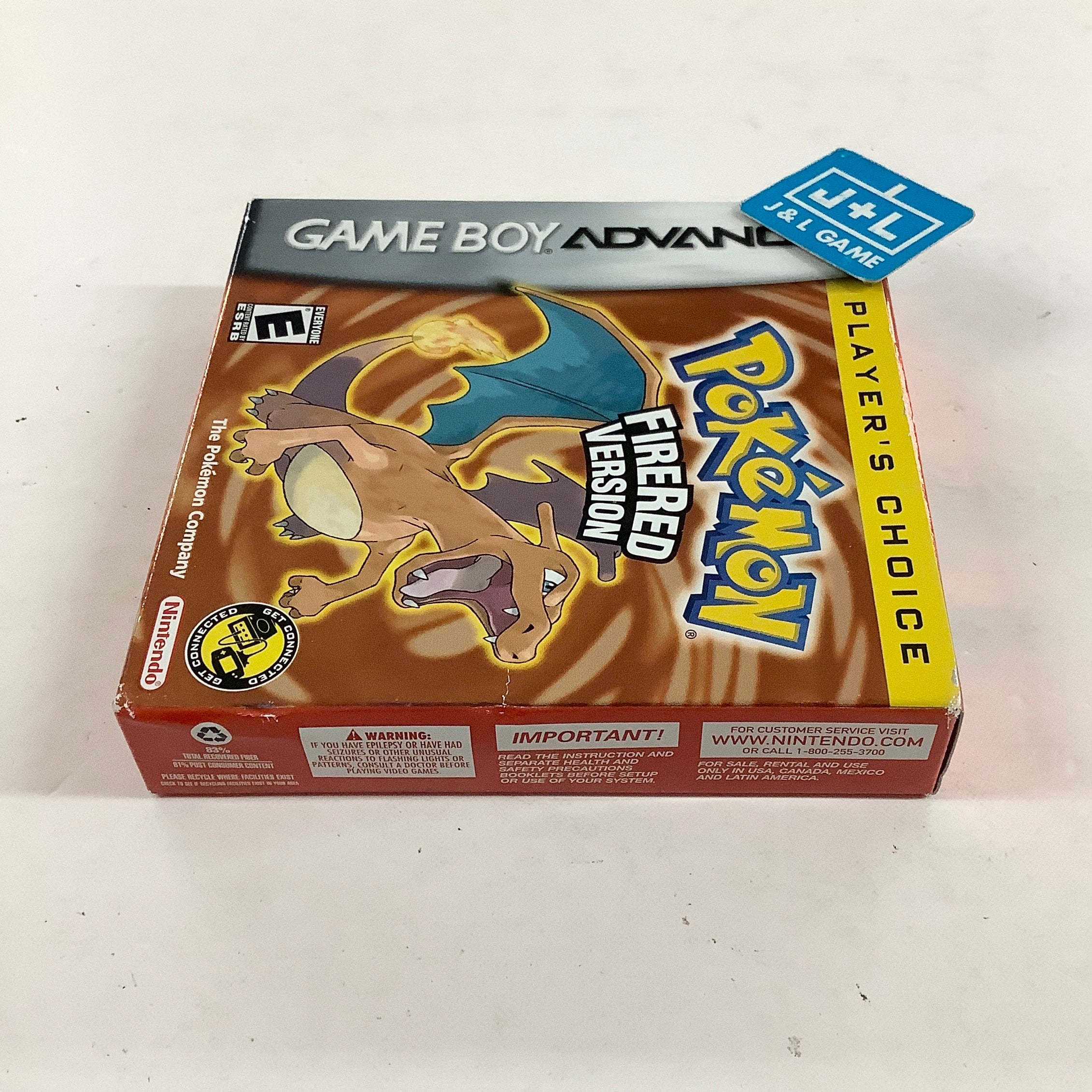 Pokemon FireRed Version (Player's Choice) - (GBA) Game Boy Advance [Pre-Owned] Video Games Nintendo