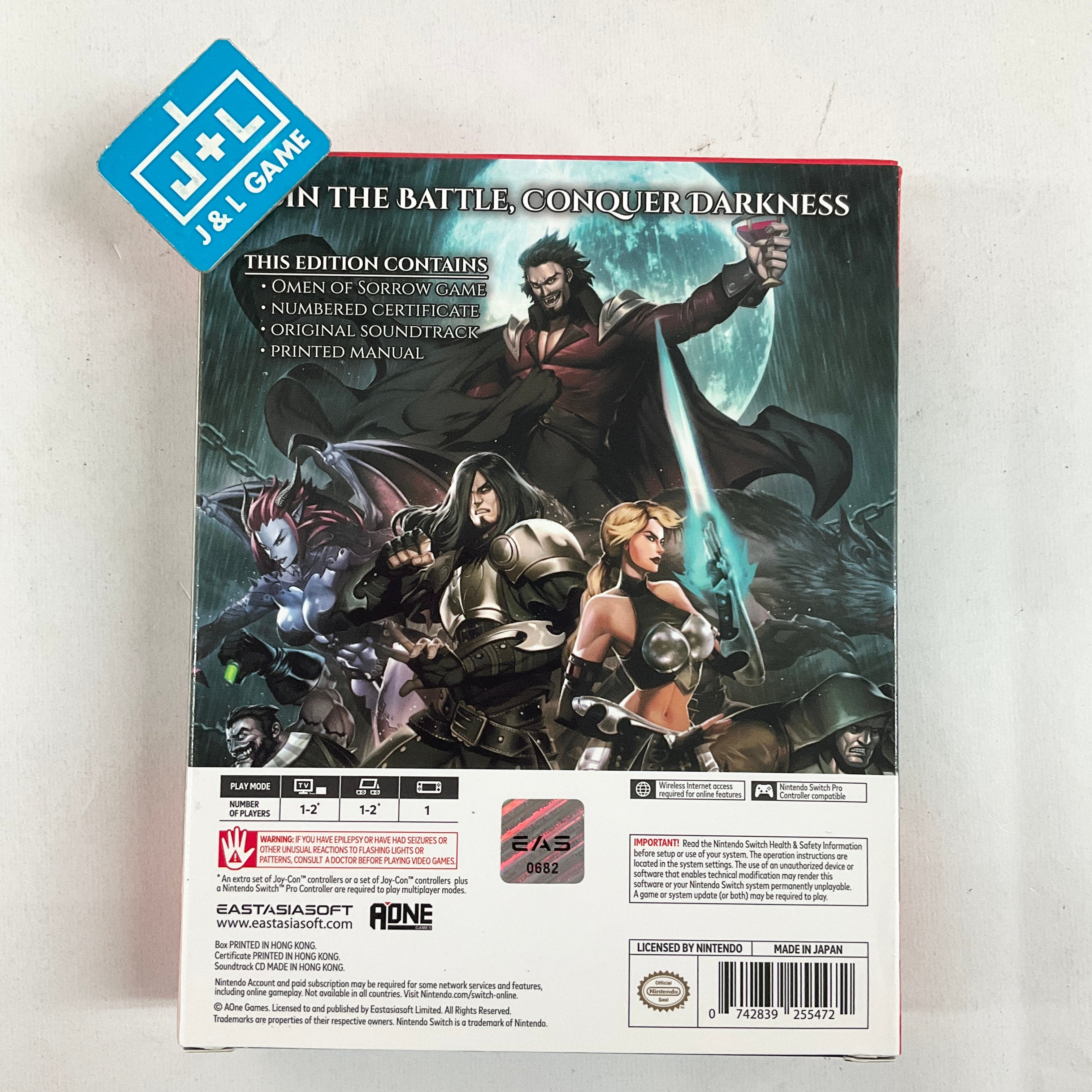 Omen of Sorrow (Limited Edition) - (NSW) Nintendo Switch [Pre-Owned] (Asia Import) Video Games Eastasiasoft