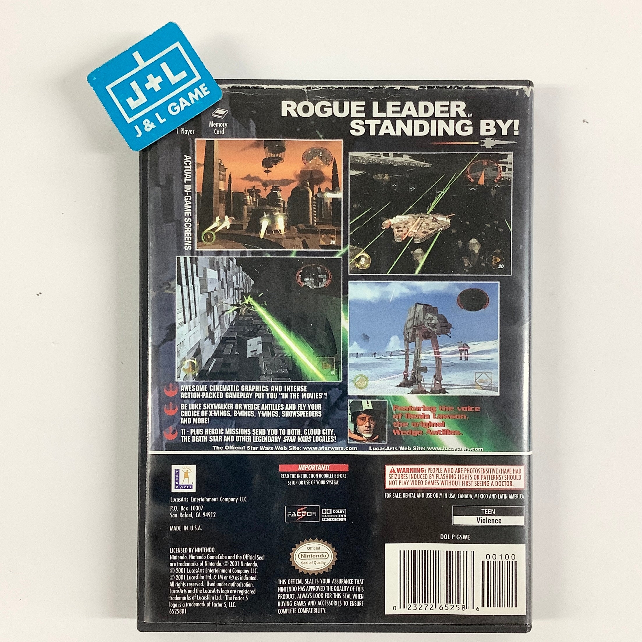 Star Wars Rogue Squadron II: Rogue Leader - (GC) GameCube [Pre-Owned] Video Games LucasArts