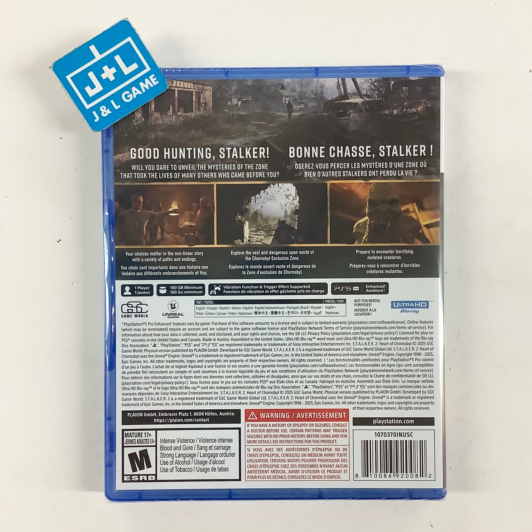 S.T.A.L.K.E.R. 2: Heart of Chornobyl - (PS5) PlayStation 5 Video Games PLAION