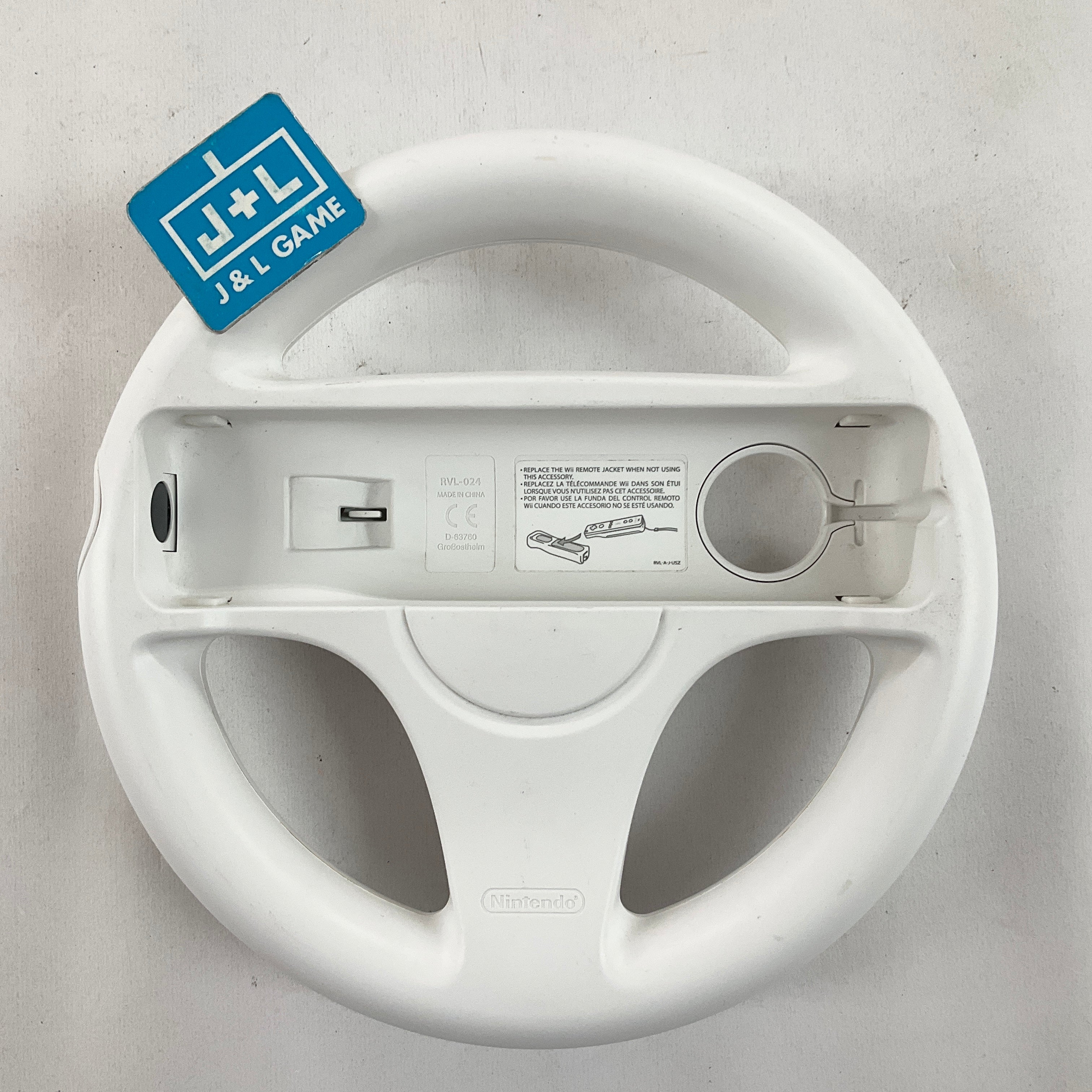 Nintendo Wii Wheel (White) - Nintendo Wii [Pre-Owned] ACCESSORIES Nintendo