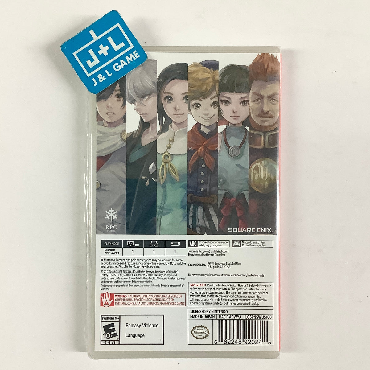 Lost Sphear - (NSW) Nintendo Switch Video Games Square Enix