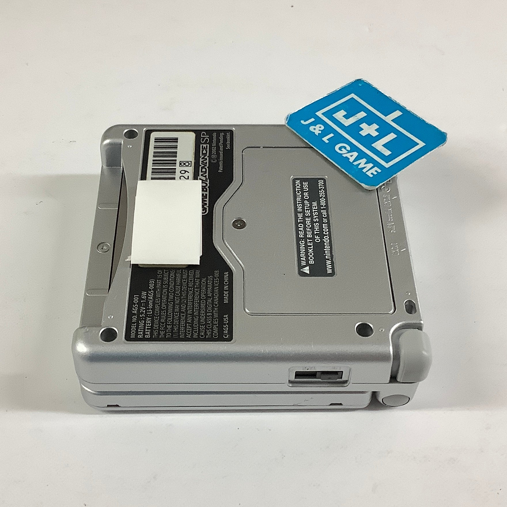 Nintendo Game Boy Advance SP Console AGS-001 (Silver) - (GBA) Game Boy Advance SP [Pre-Owned]