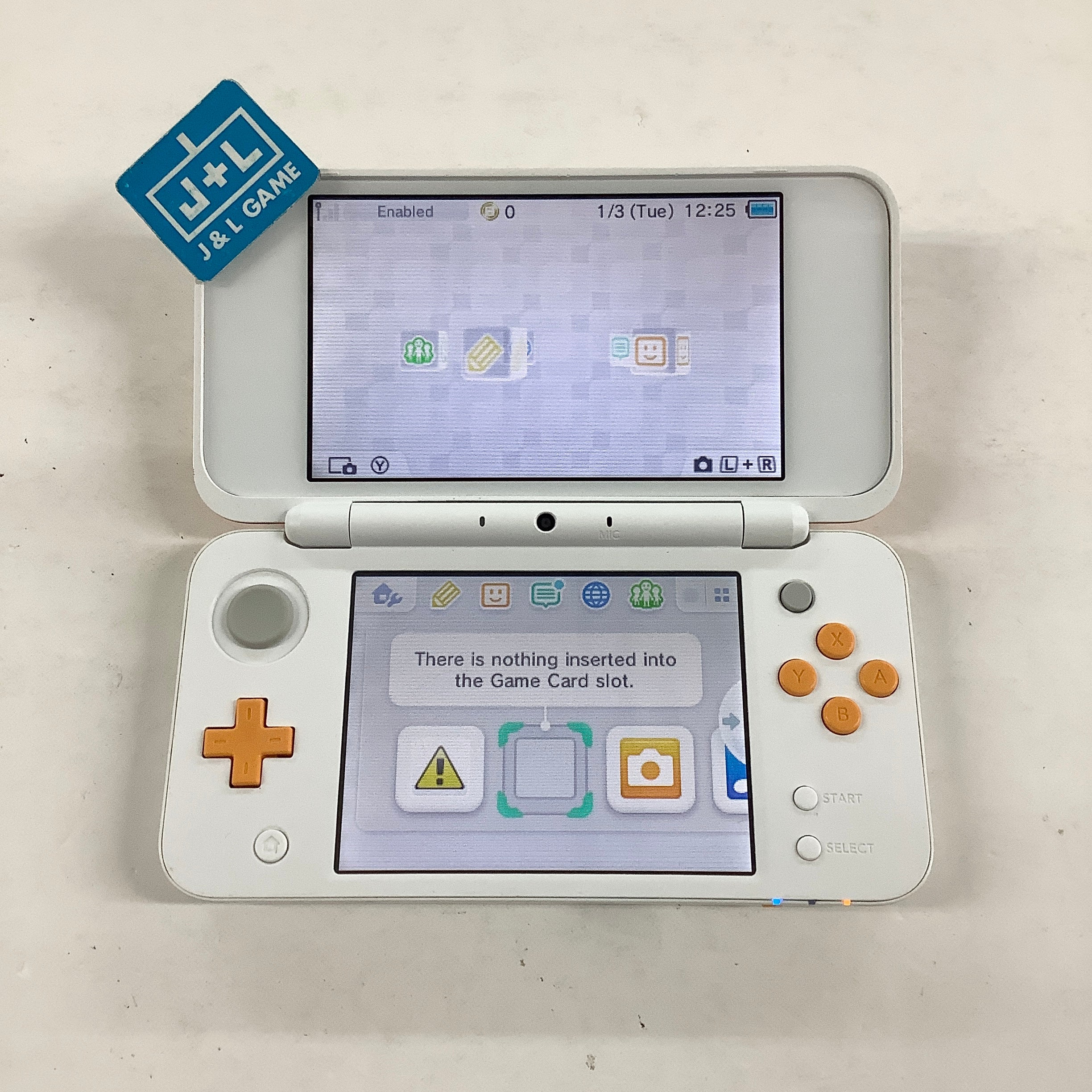 New Nintendo 2DS XL Console (White + Orange) - Nintendo 3DS [Pre-Owned] CONSOLE Nintendo