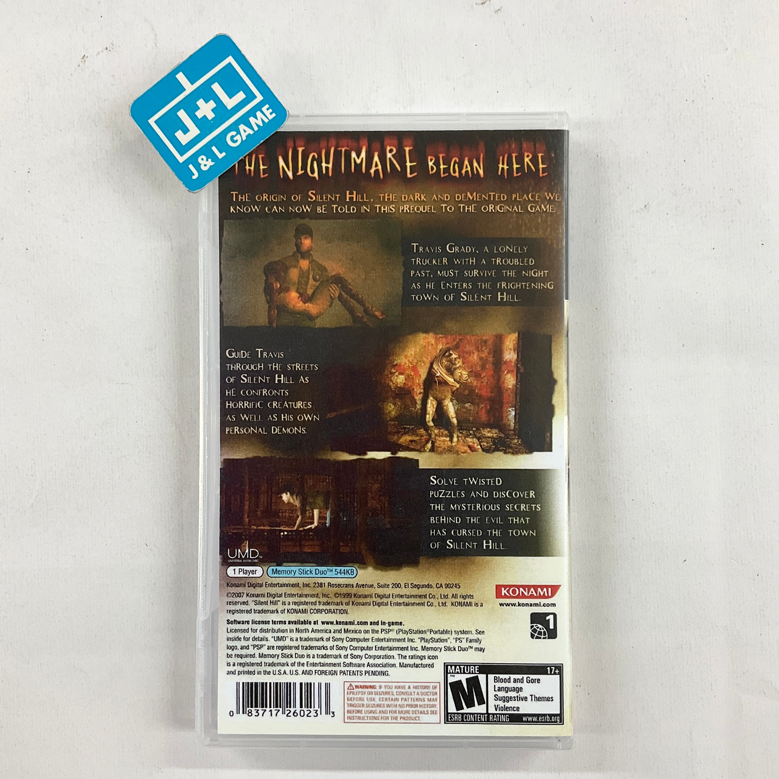 Silent Hill: Origins - Sony PSP [Pre-Owned] Video Games Konami