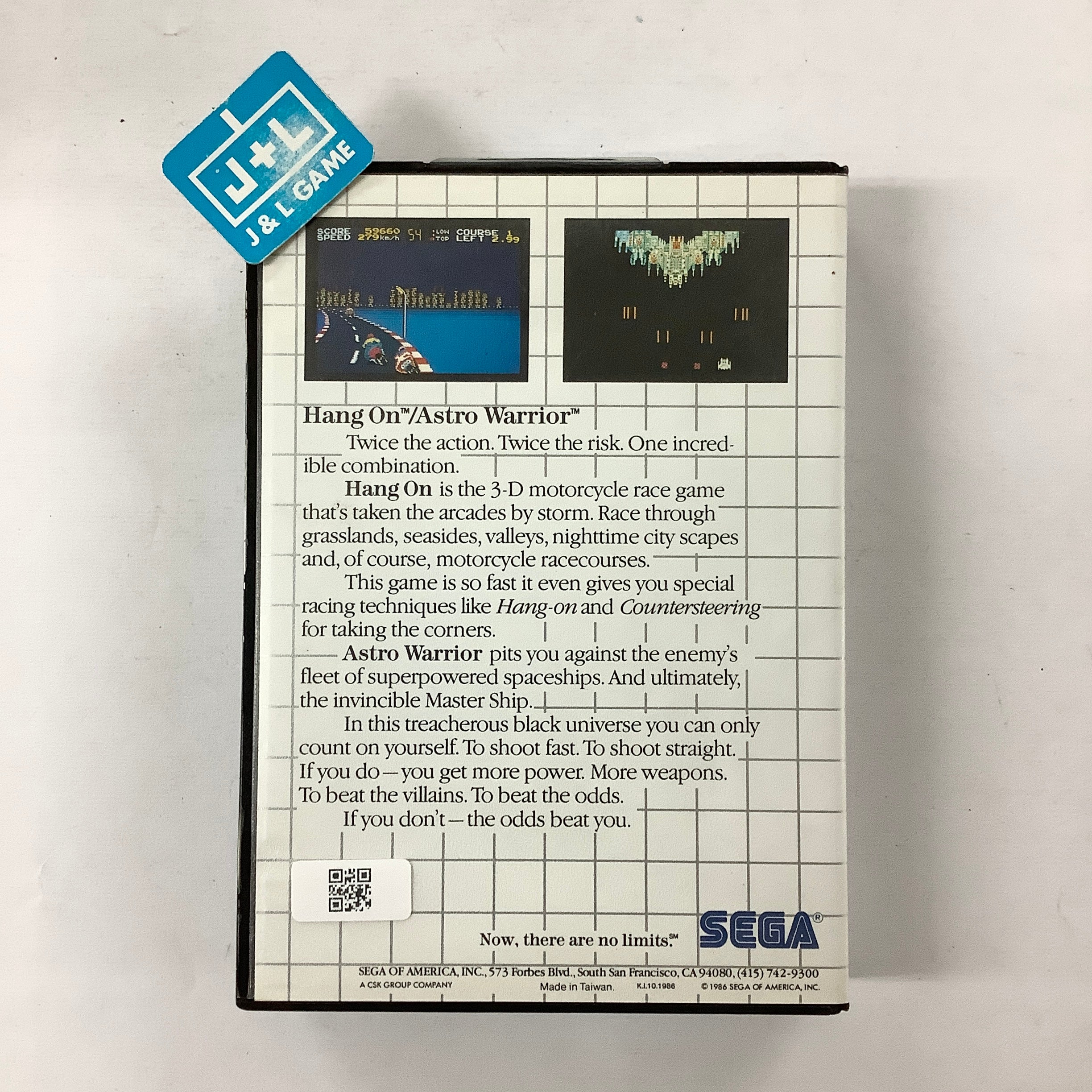 Hang-On & Astro Warrior - SEGA Master System [Pre-Owned] Video Games Sega   