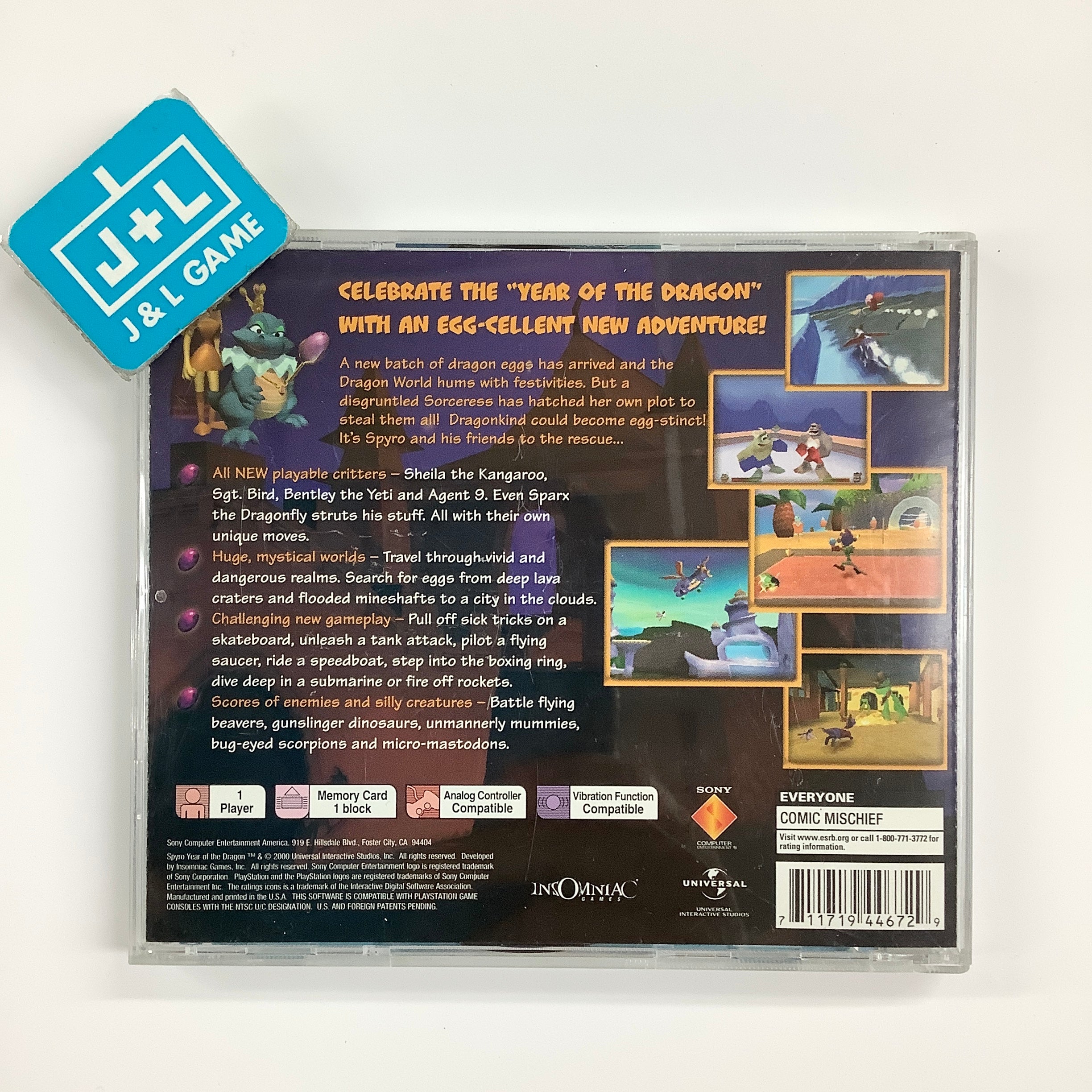 Spyro: Year of the Dragon - (PS1) PlayStation 1 [Pre-Owned] Video Games SCEA