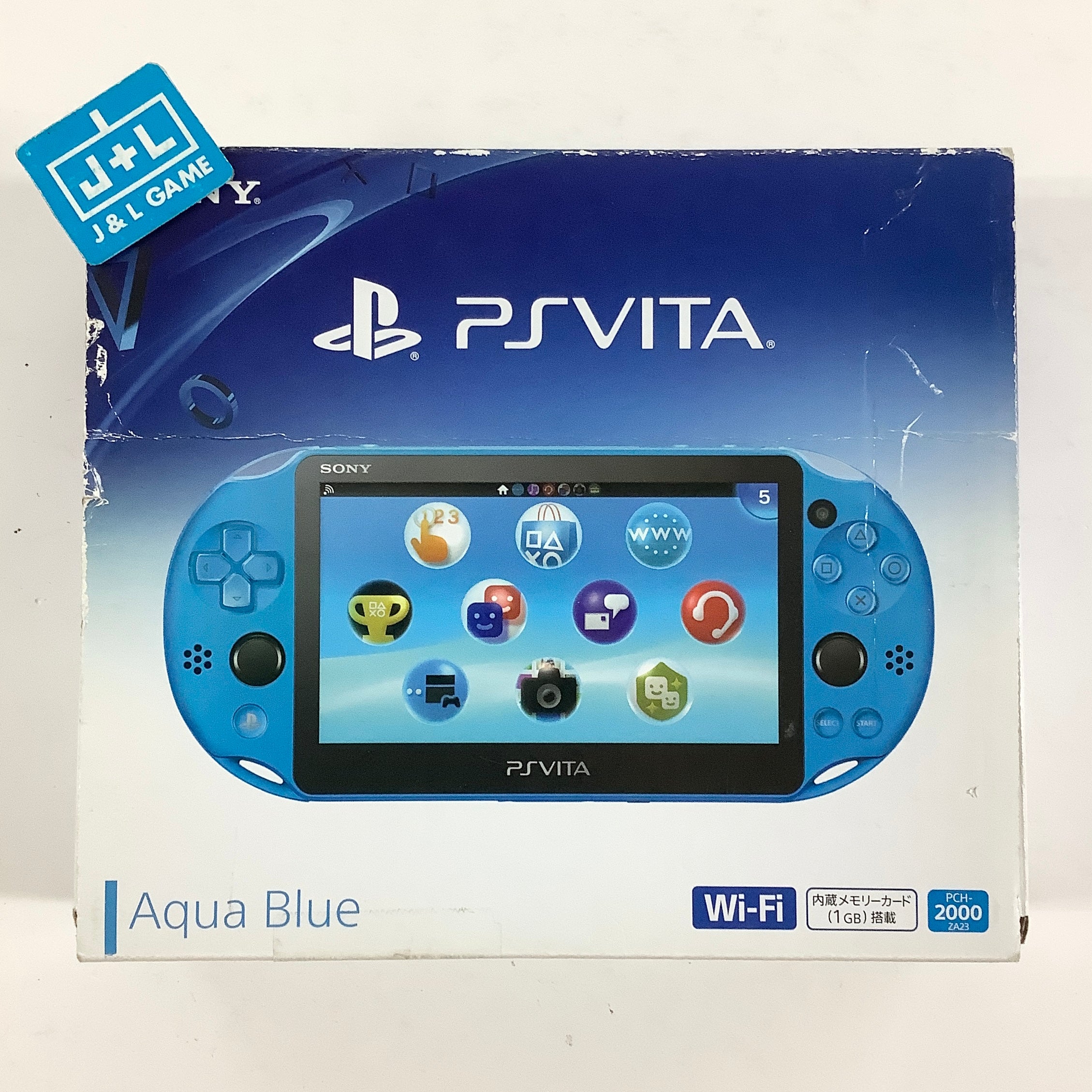 Sony PlayStation Vita 2000 Wi-Fi (Aqua Blue) - (PSV) PlayStation Vita [Pre-Owned] (Japanese Import) Consoles Sony