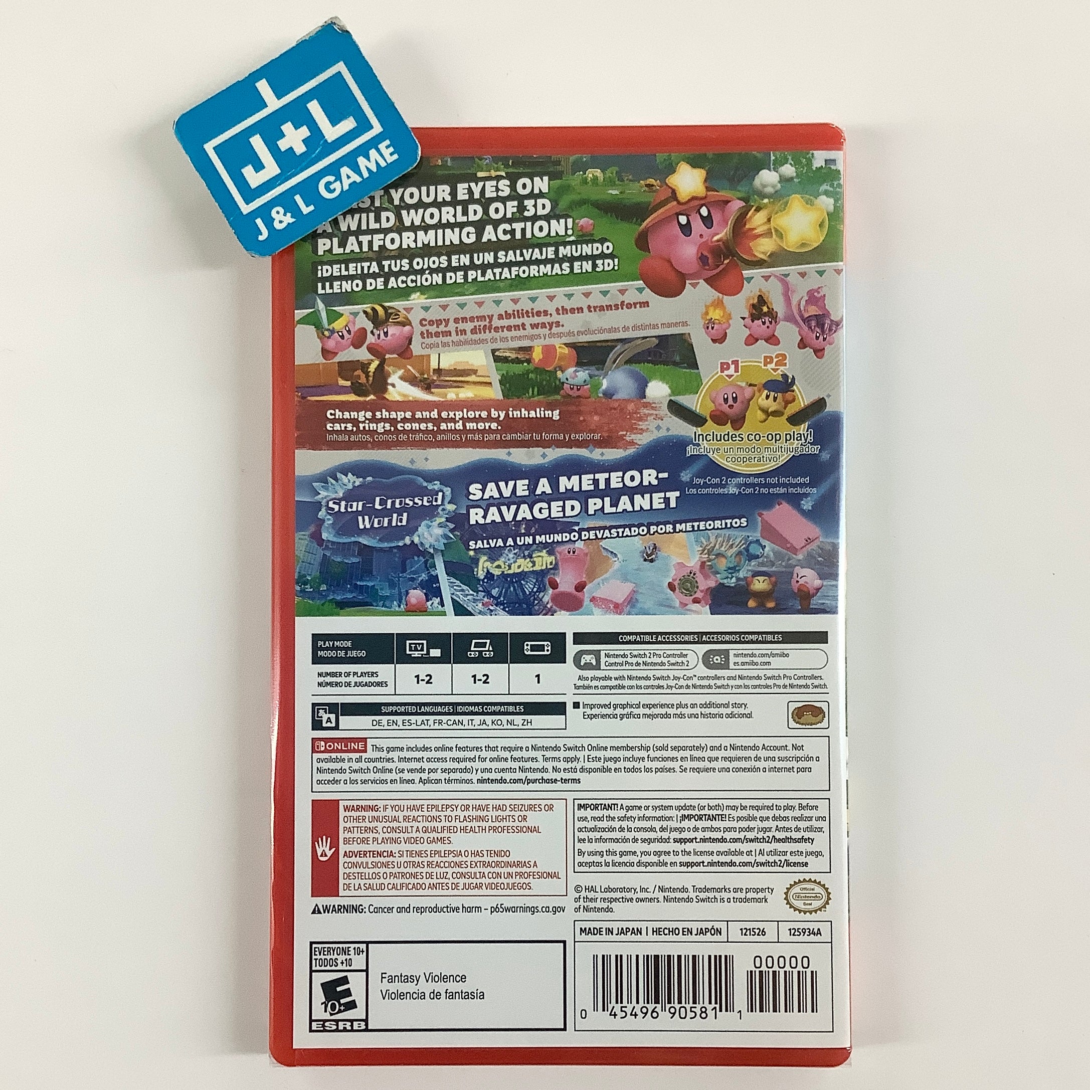 Kirby and the Forgotten Land – (NS2) Nintendo Switch 2 Edition + Star-Crossed World Video Games Nintendo