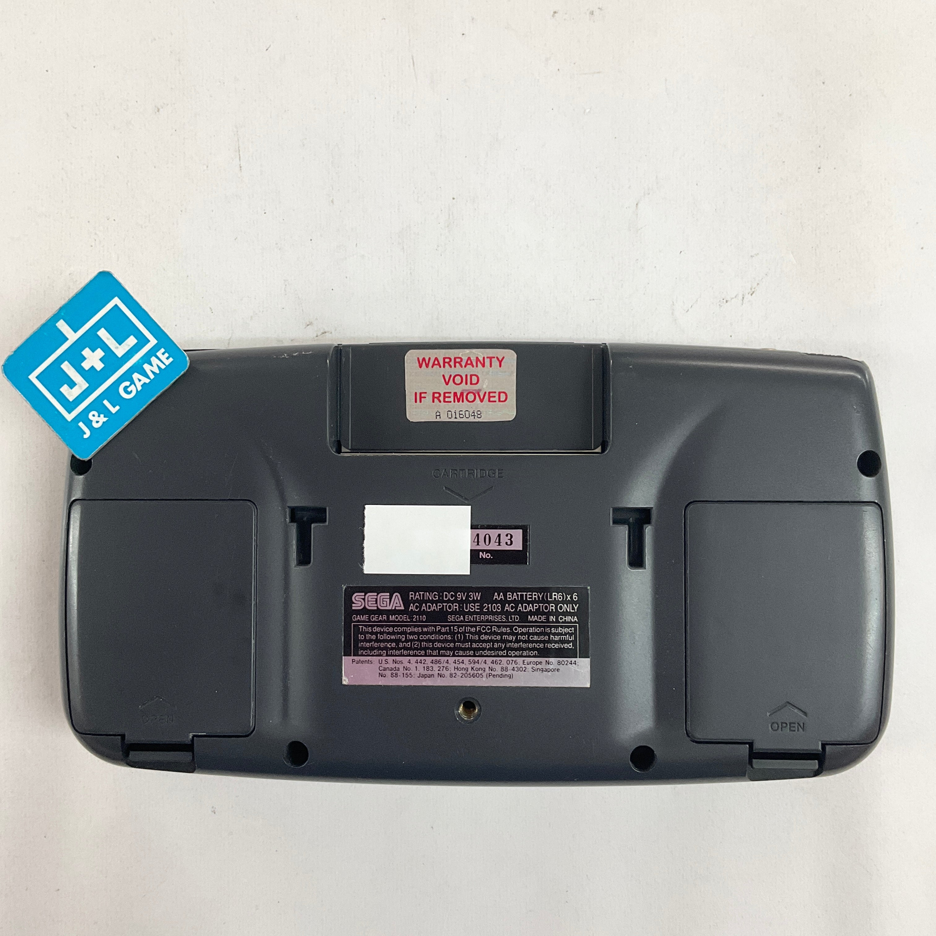 Sega Game Gear Portable Video Game System (Black) - (SGG) SEGA GameGear [Pre-Owned] Consoles SEGA