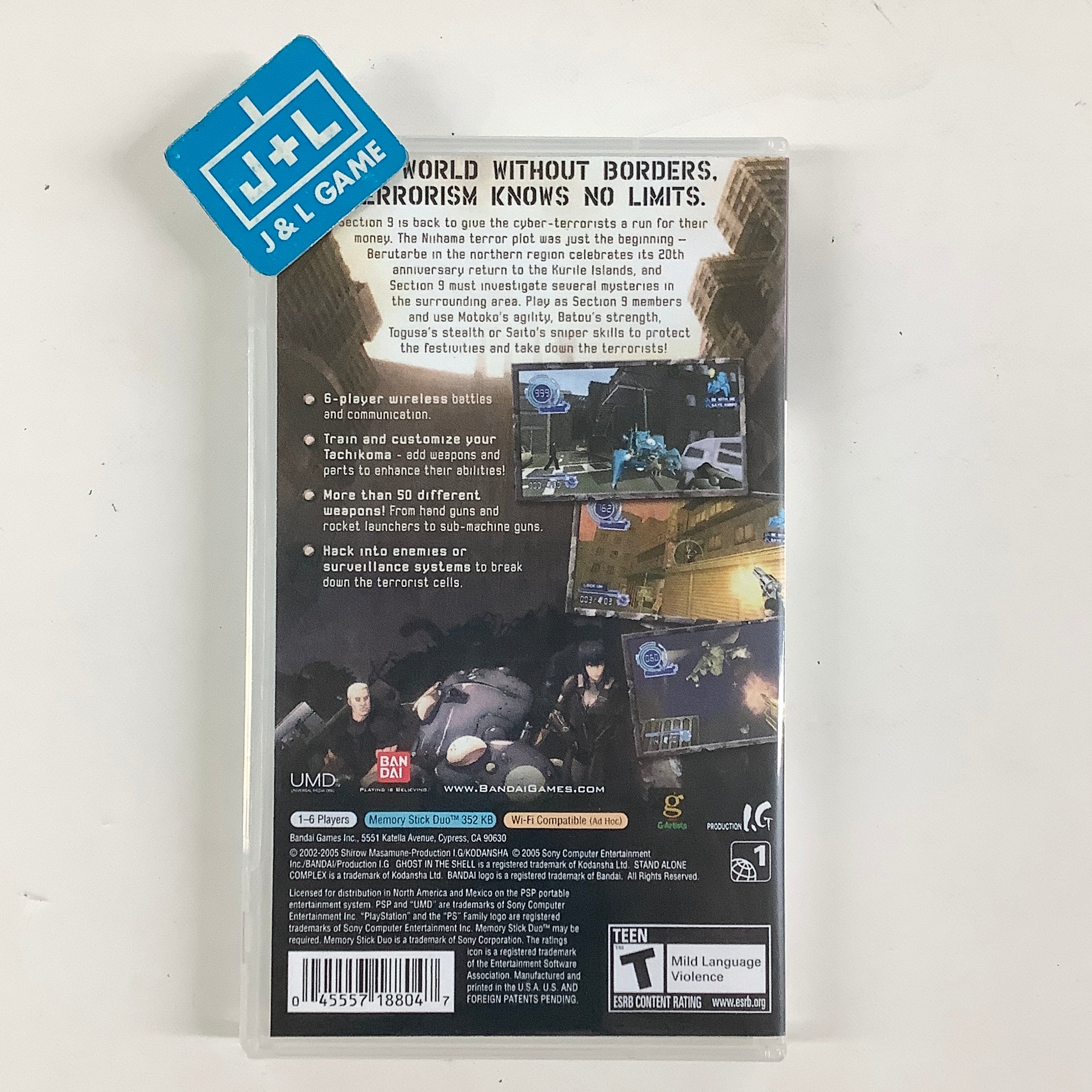 Ghost in the Shell: Stand Alone Complex - Sony PSP [Pre-Owned] Video Games Bandai
