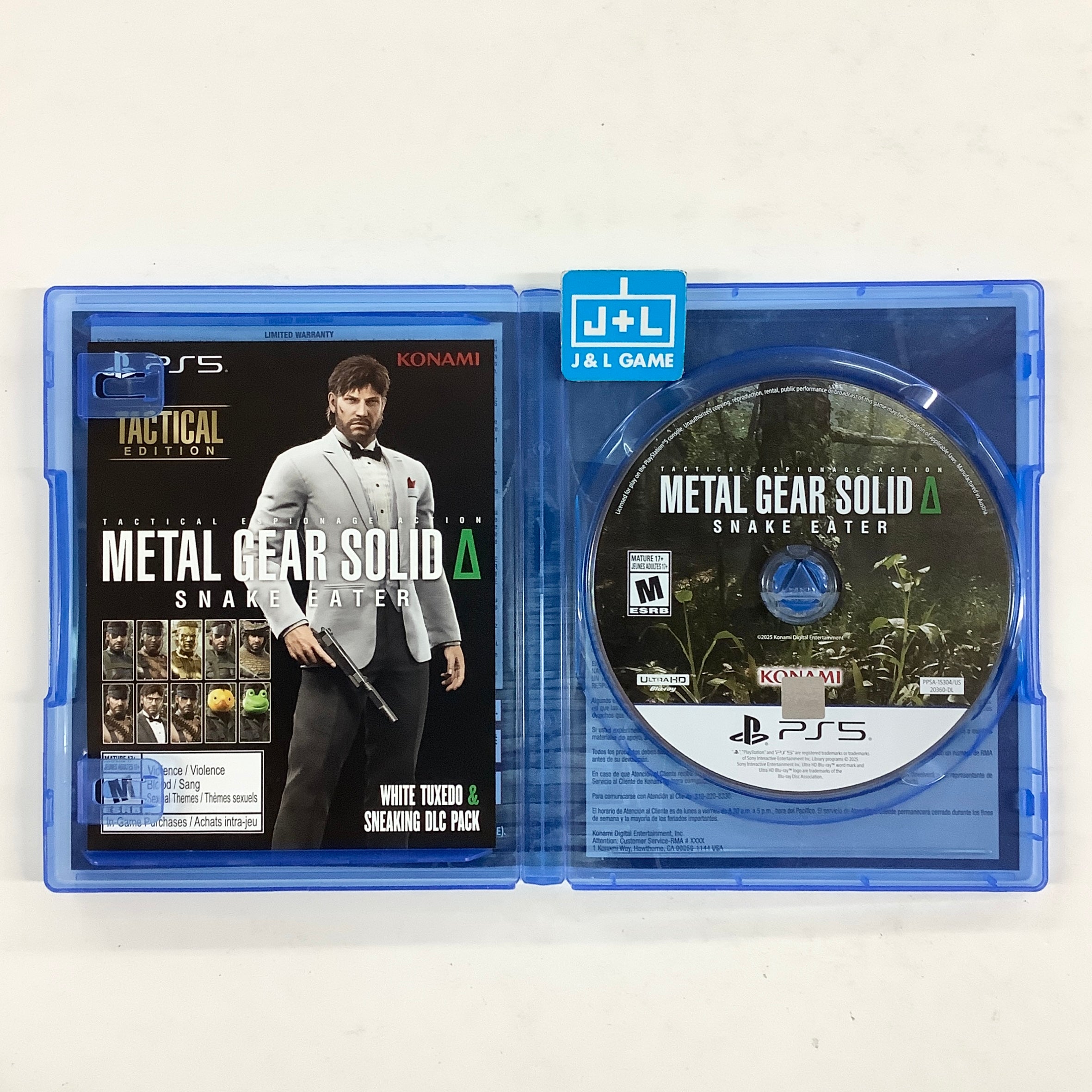 Metal Gear Solid Δ (Delta) Snake Eater (Tactical Edition) - (PS5) PlayStation 5 [Pre-Owned] Video Games Konami