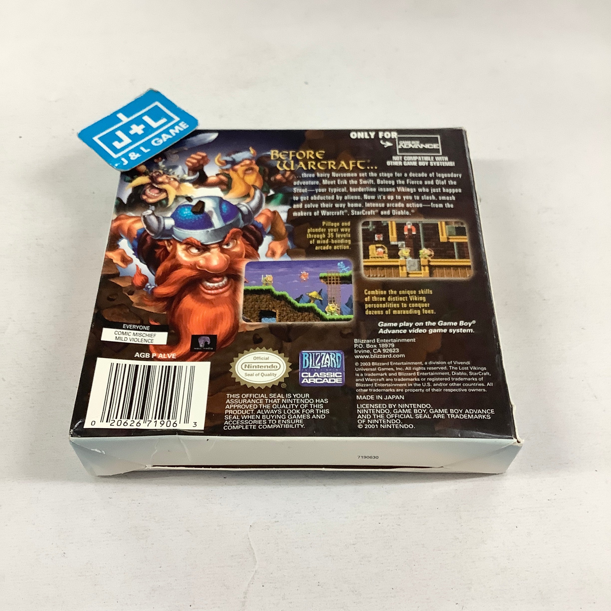 The Lost Vikings - (GBA) Game Boy Advance [Pre-Owned] Video Games Blizzard Classic Arcade