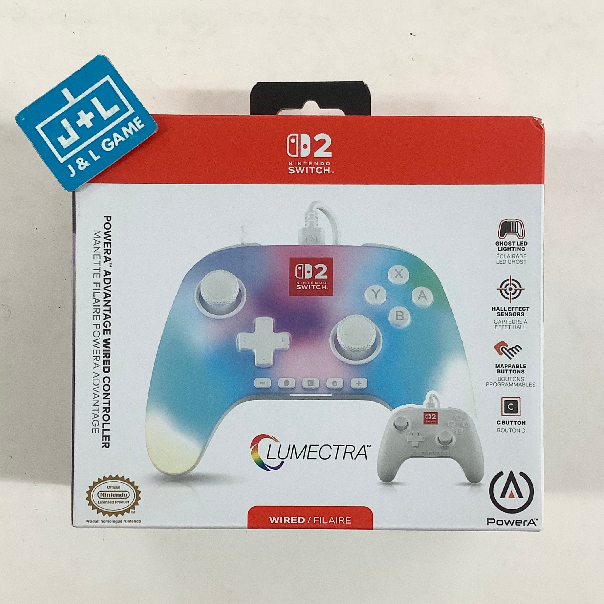 PowerA Advantage Wired Controller (Lumectra) - NS2) Nintendo Switch 2 ACCESSORIES PowerA