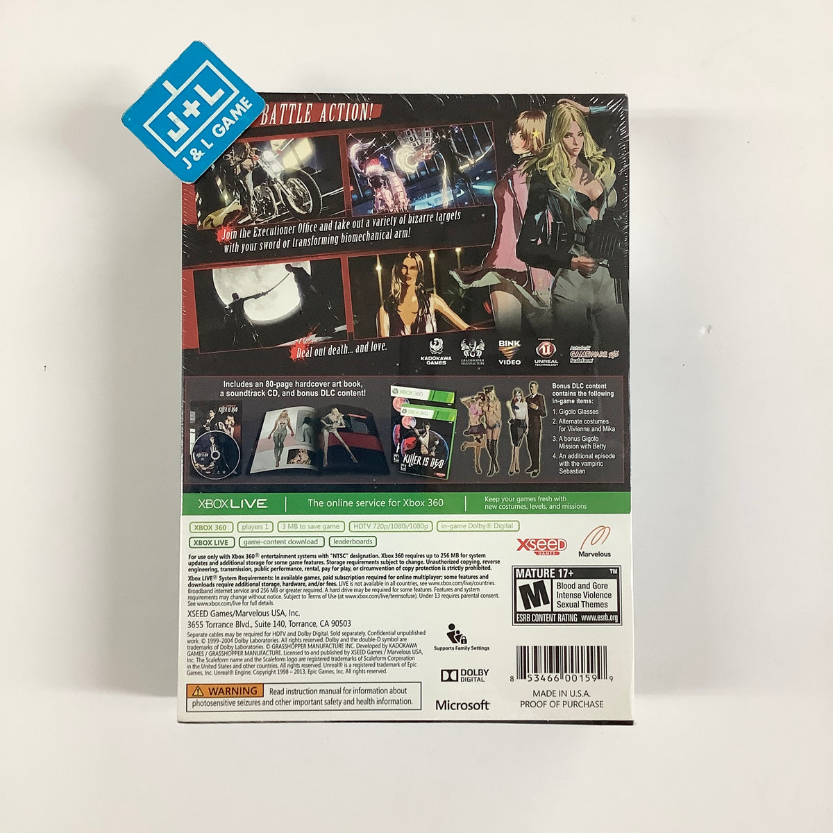 Killer Is Dead (Limited Edition) - Xbox 360 Video Games Xseed