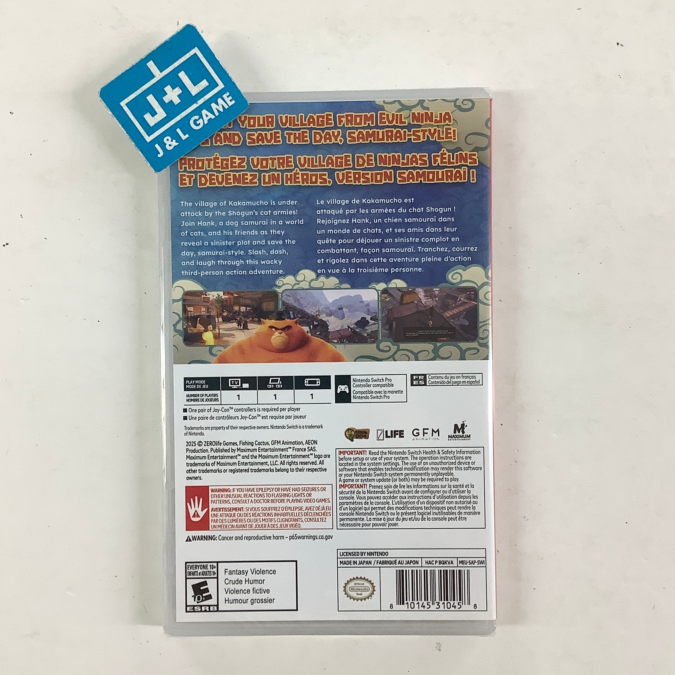 Samurai Academy: Paws of Fury - (NSW) Nintendo Switch Video Games Maximum Entertainment