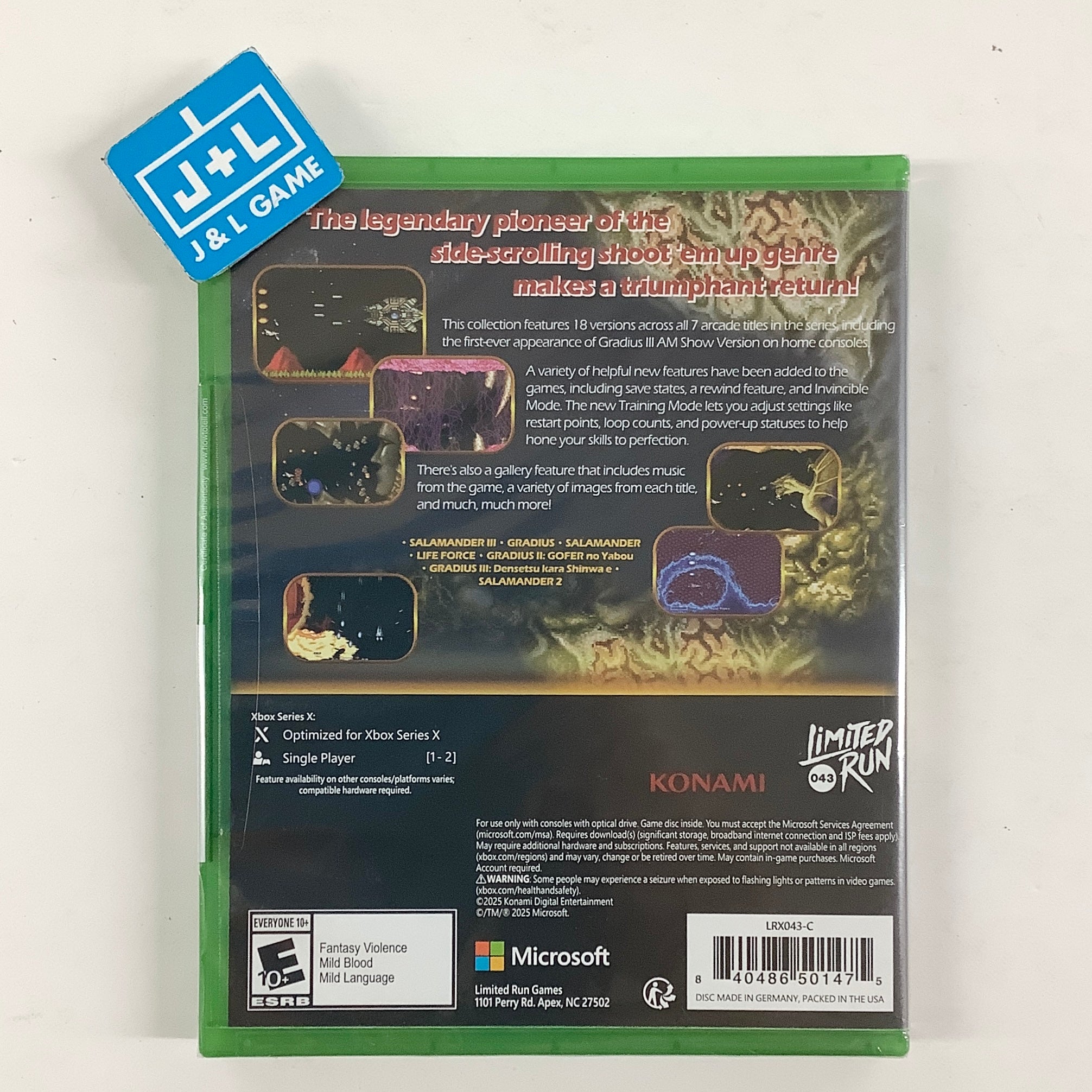 Gradius Origins (Salamander 3 Cover Art) (Limited Run Games #043) - (XSX) Xbox Series X Video Games Limited Run