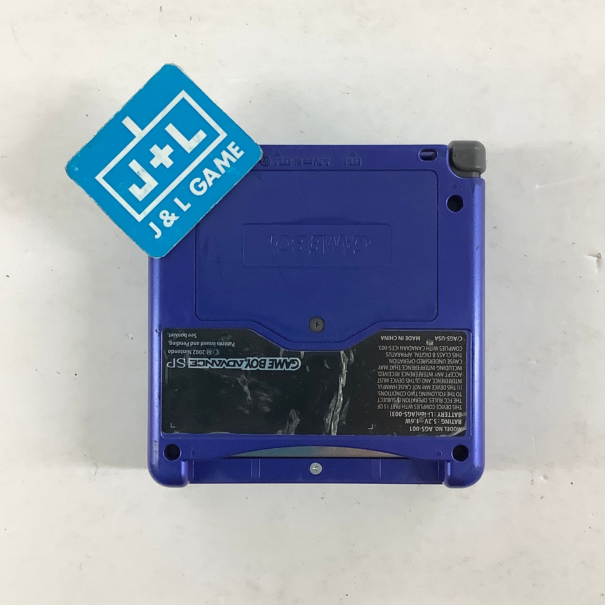 Nintendo Game Boy Advance SP Console AGS-001 (Cobalt Blue) - (GBA) Game Boy Advance SP [Pre-Owned] CONSOLE Nintendo