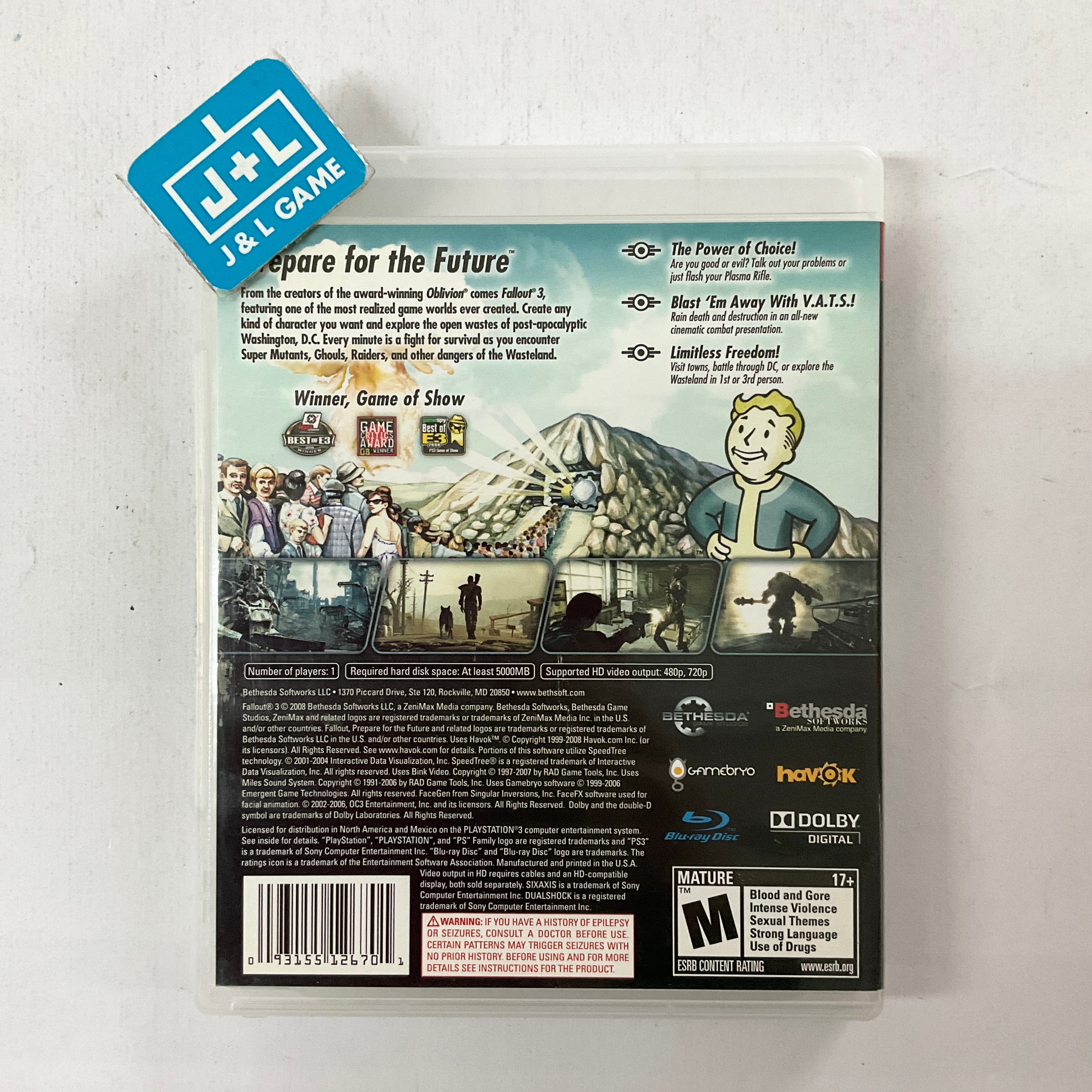 Fallout 3 - (PS3) PlayStation 3 [Pre-Owned] Video Games Bethesda Softworks   