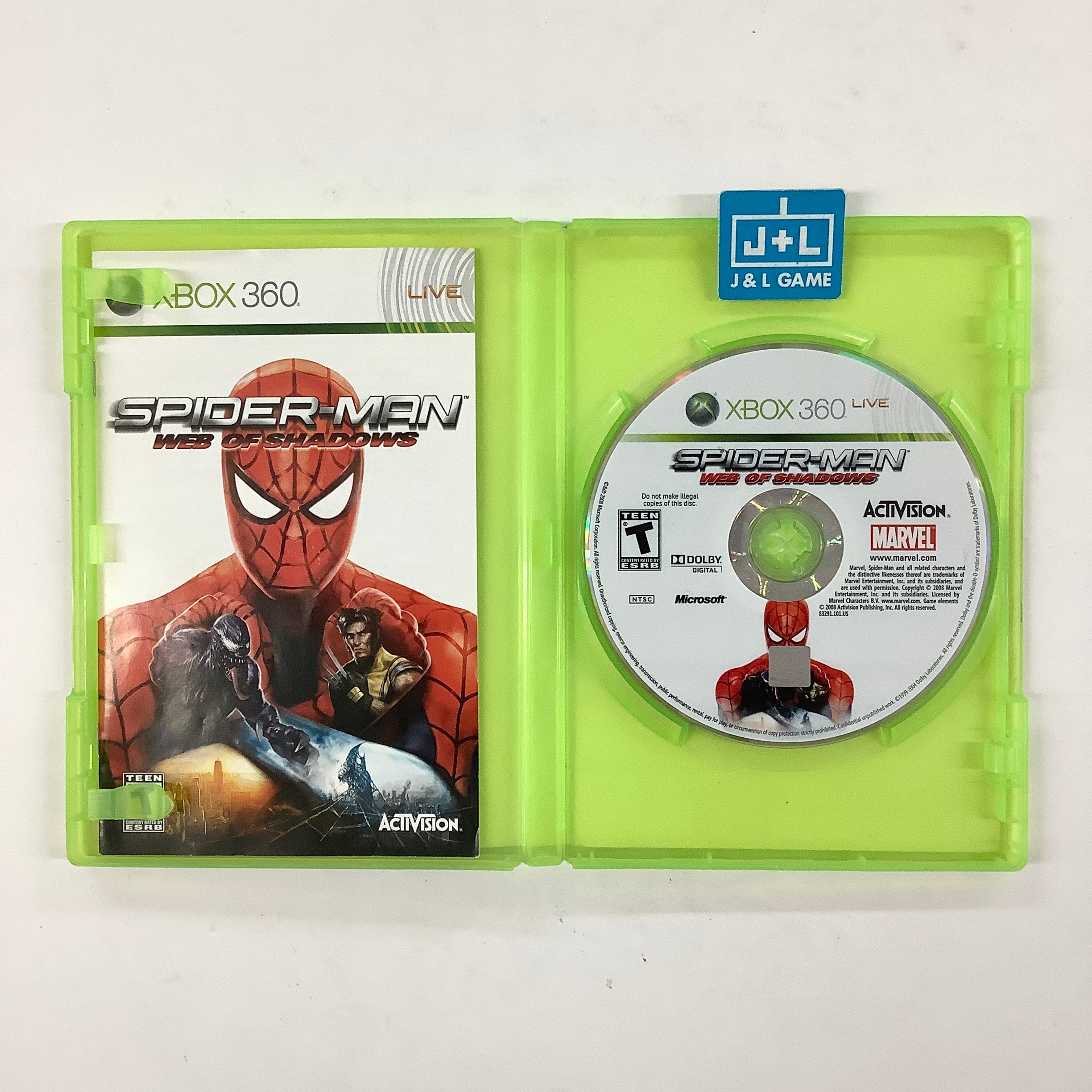 Spider-Man: Web of Shadows - Xbox 360 [Pre-Owned] Video Games Activision