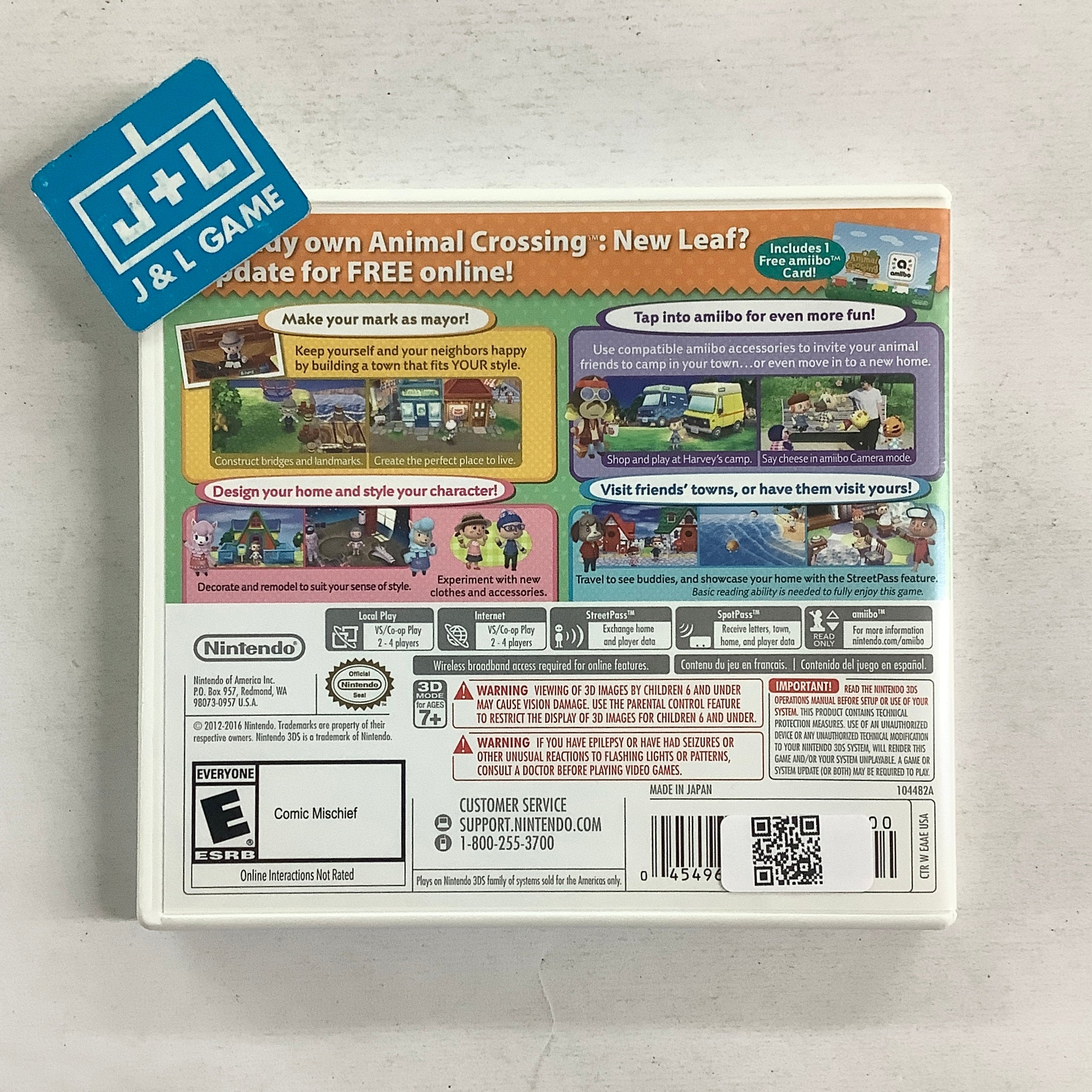 Animal Crossing New Leaf - Welcome Amiibo (Nintendo Selects) - Nintendo 3DS [Pre-Owned] Video Games Nintendo