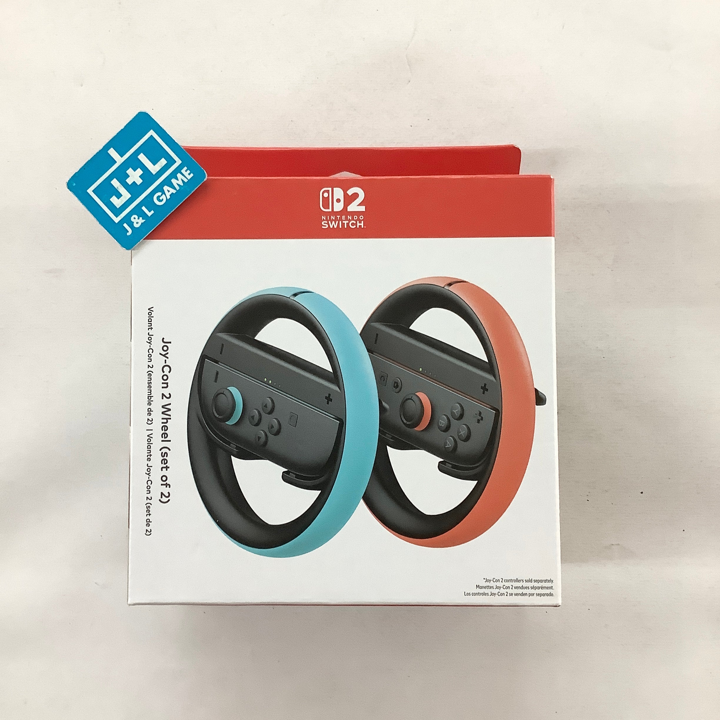 Nintendo Switch 2 Joy-Con 2 Wheel (Set of 2) (Blue/Red) - (NS2) Nintendo Switch 2