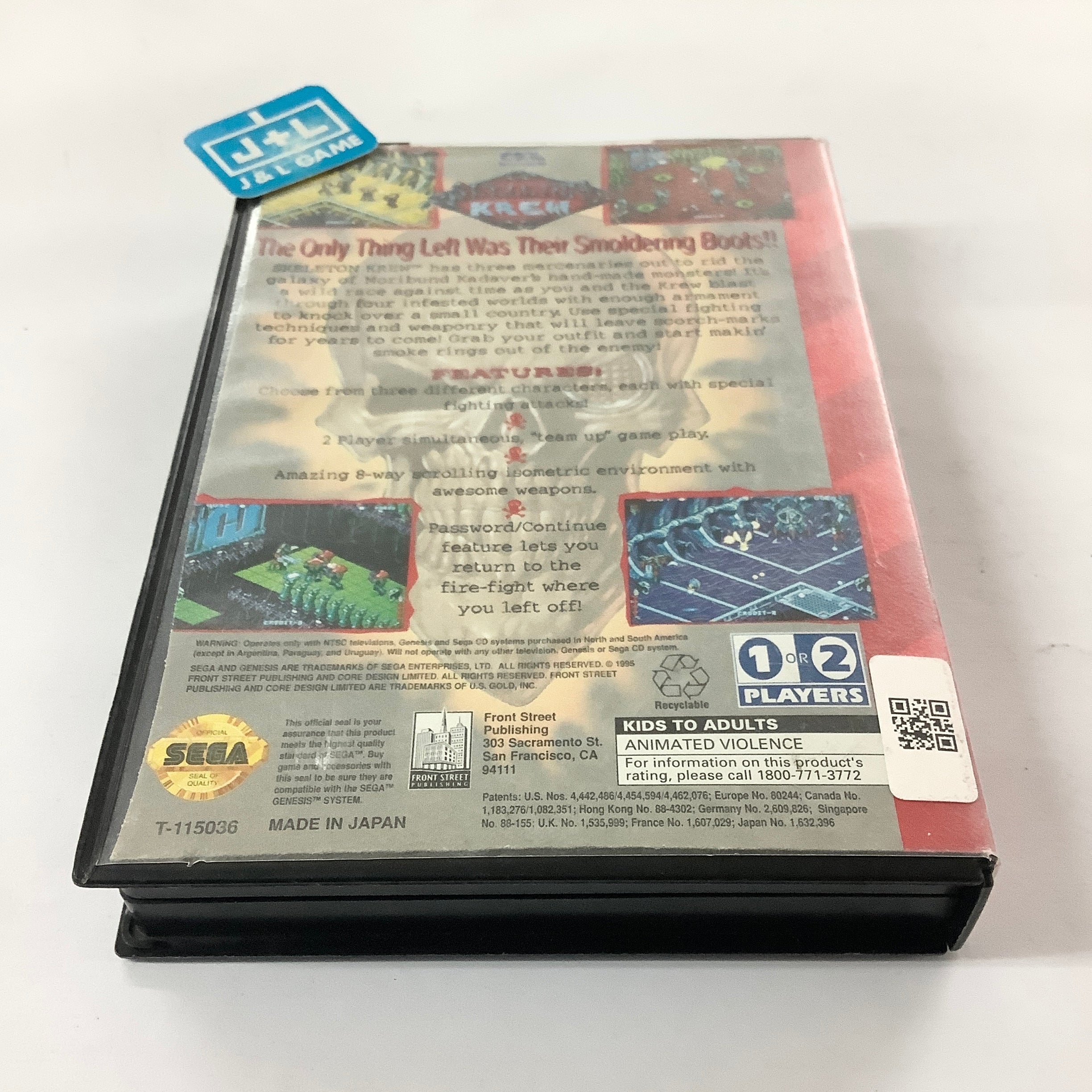 Skeleton Krew - (SG) SEGA Genesis [Pre-Owned] Video Games Core Design Ltd.   