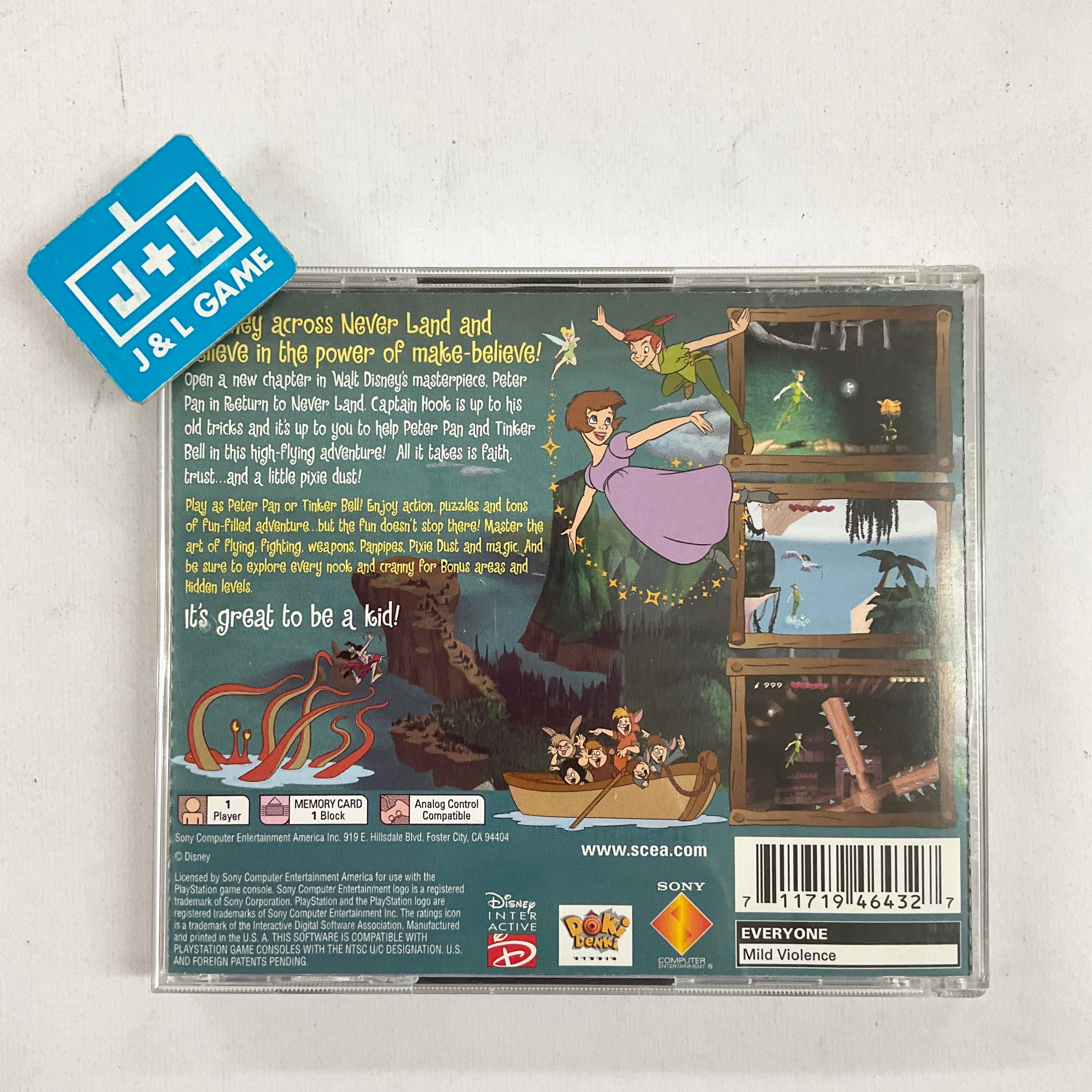 Peter Pan in Disney's Return to Neverland - (PS1) Playstation 1 [Pre-Owned] Video Games Sony