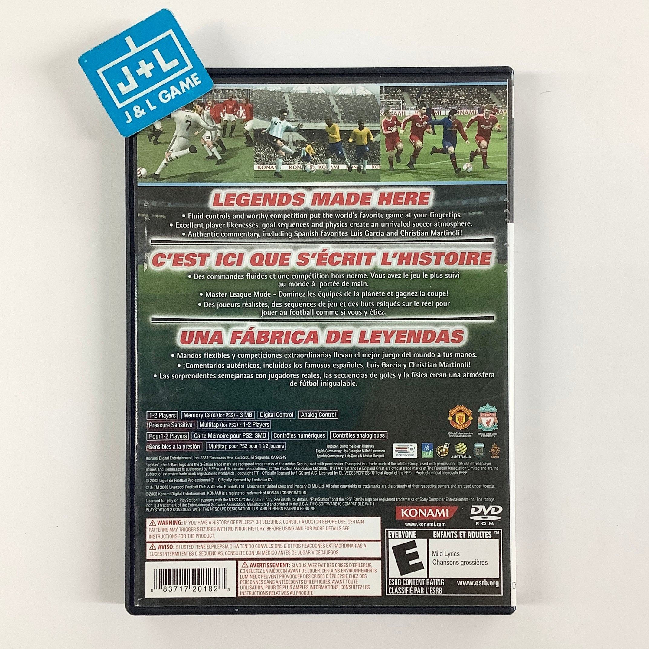 Pro Evolution Soccer 2009 - (PS2) PlayStation 2 [Pre-Owned] Video Games Konami