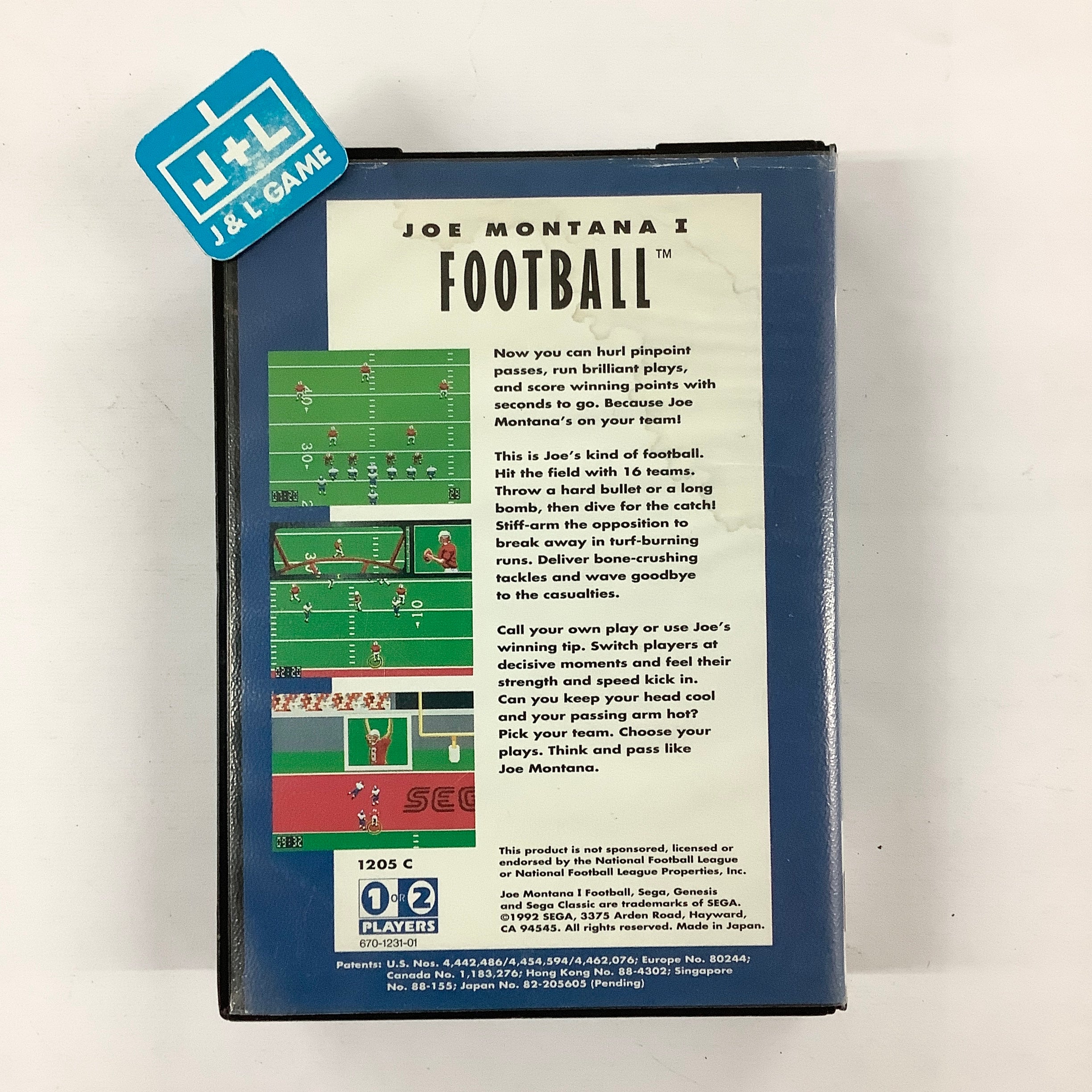 Joe Montana Football (Sega Classic) - (SG) SEGA Genesis [Pre-Owned] Video Games Sega   