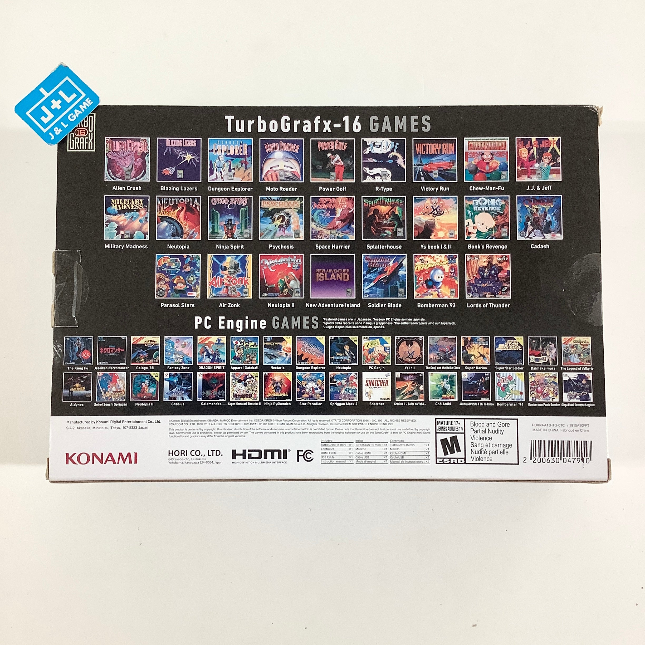 TurboGrafx-16 Mini Console - TurboGrafx-16 Video Games KONAMI JP