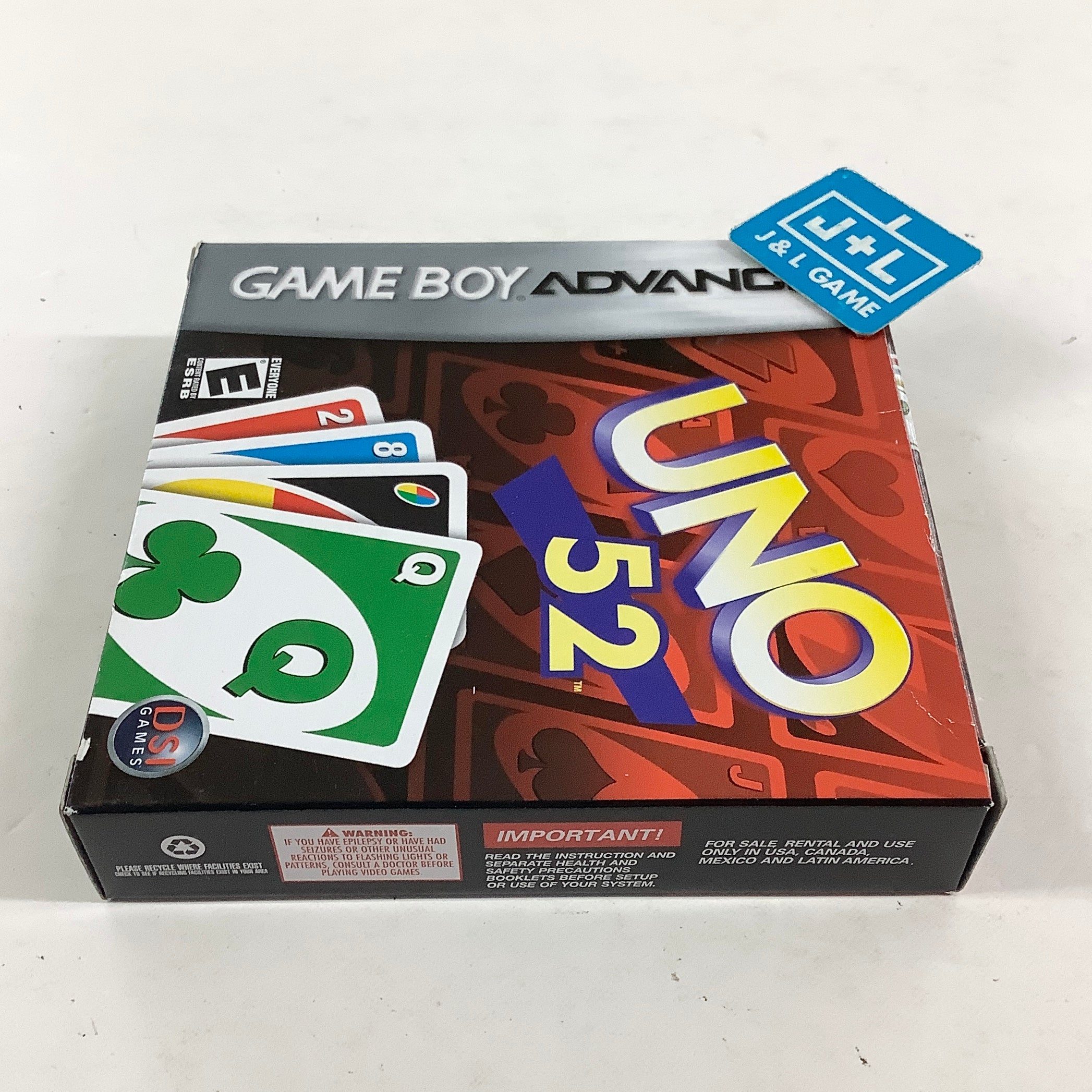 Uno 52 - (GBA) Game Boy Advance [Pre-Owned]
