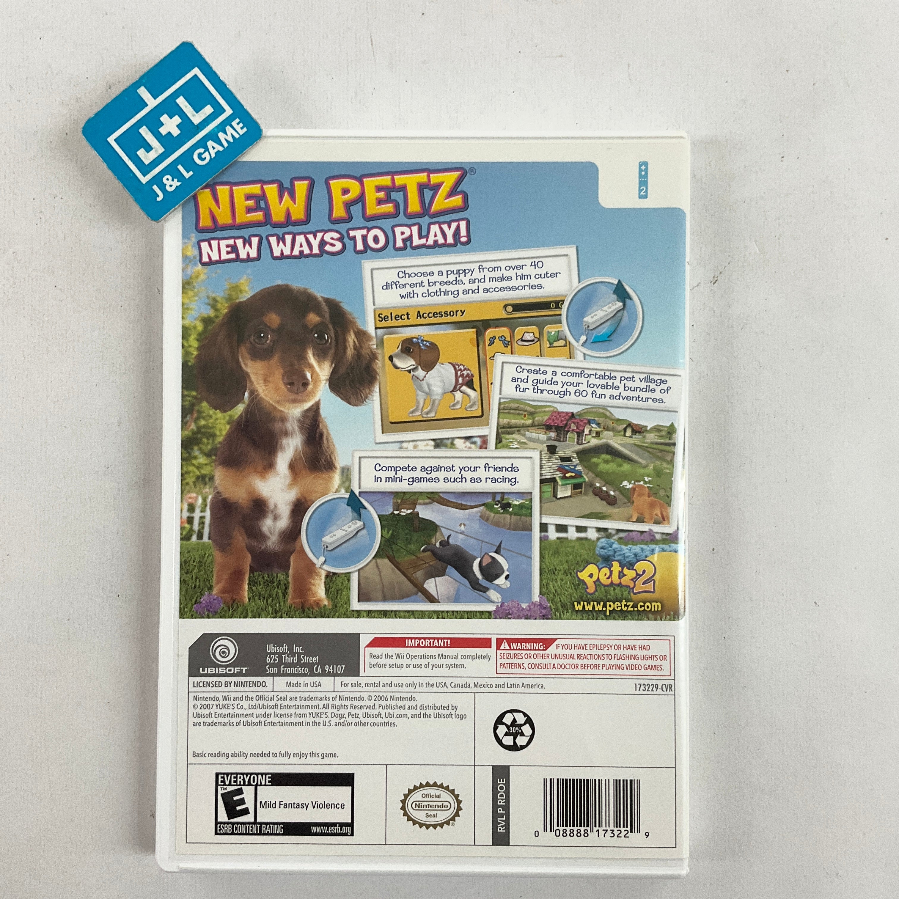 Petz: Dogz 2 - Nintendo Wii [Pre-Owned] Video Games Ubisoft