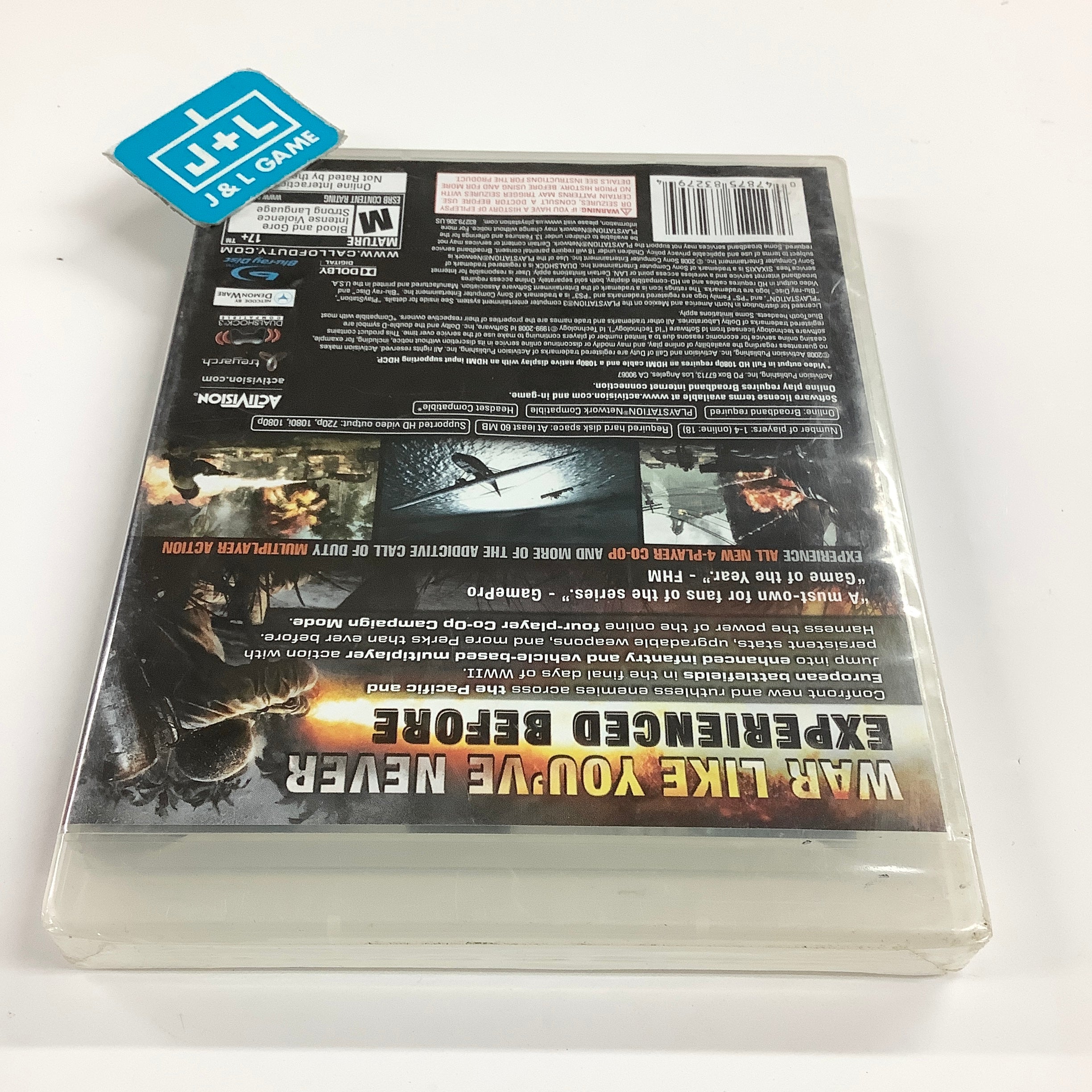 Call of Duty: World at War - (PS3) PlayStation 3 Video Games Activision