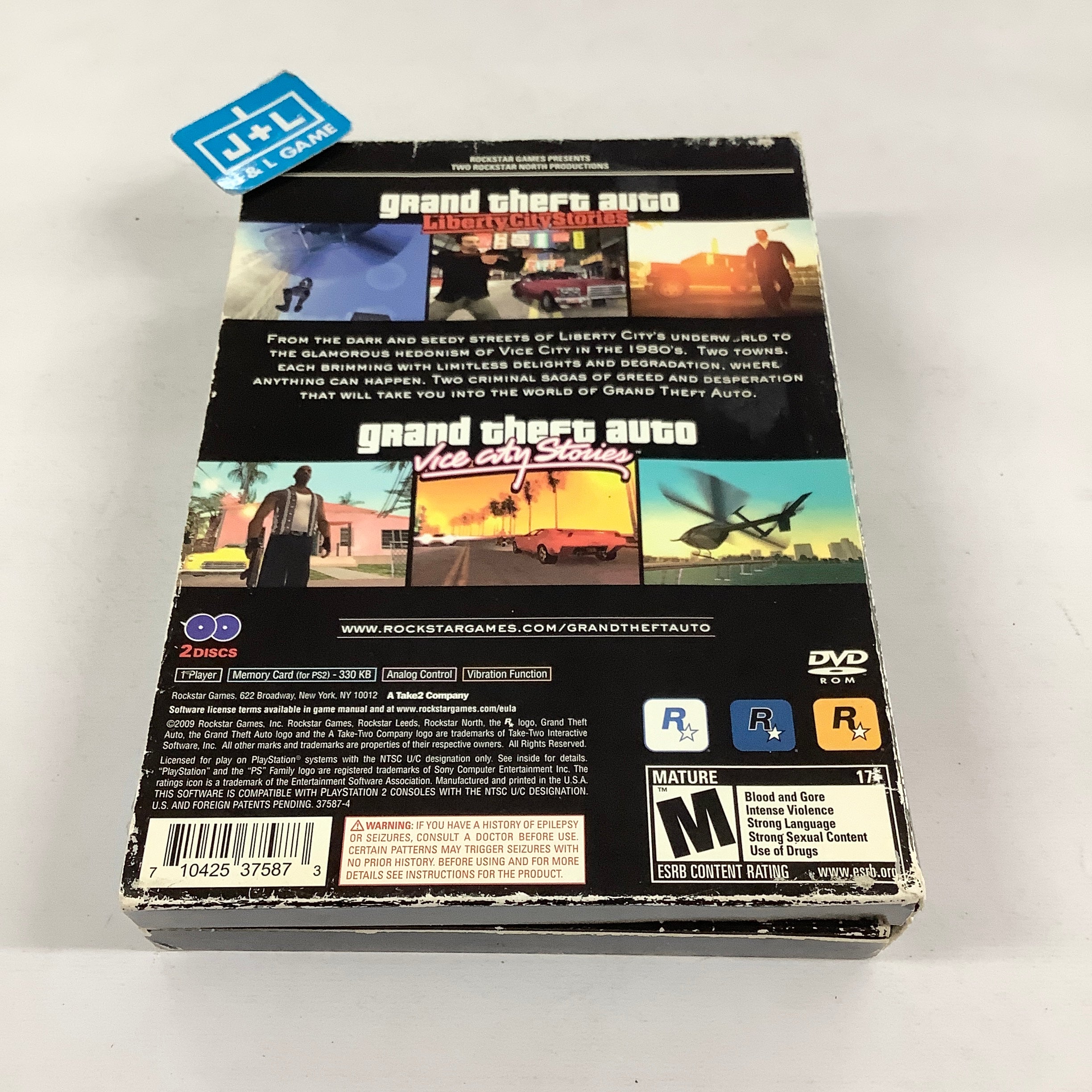 Grand Theft Auto: Liberty City Stories / Vice City Stories - (PS2) PlayStation 2 [Pre-Owned] Video Games Take-Two Interactive