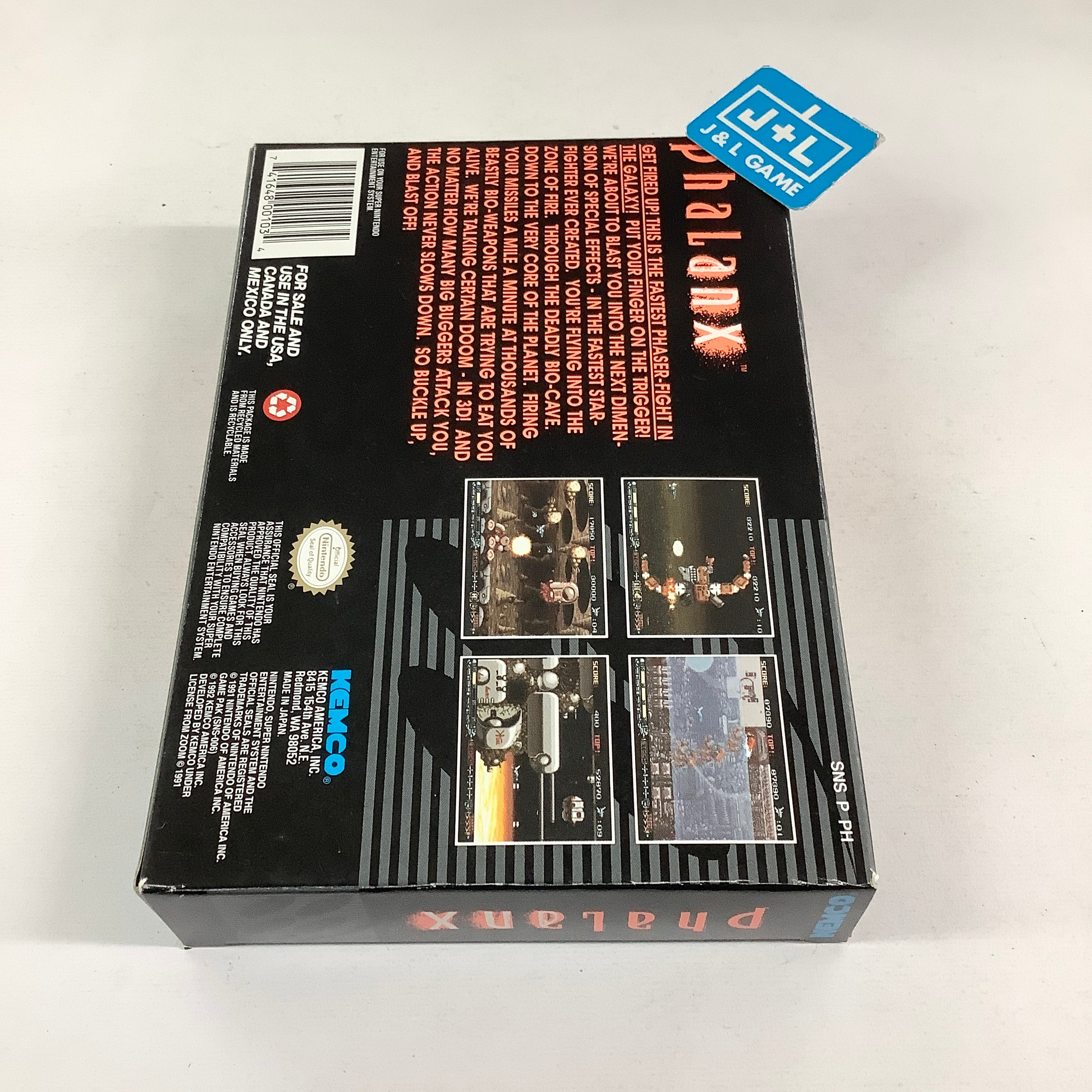 Phalanx - (SNES) Super Nintendo [Pre-Owned] Video Games Kemco