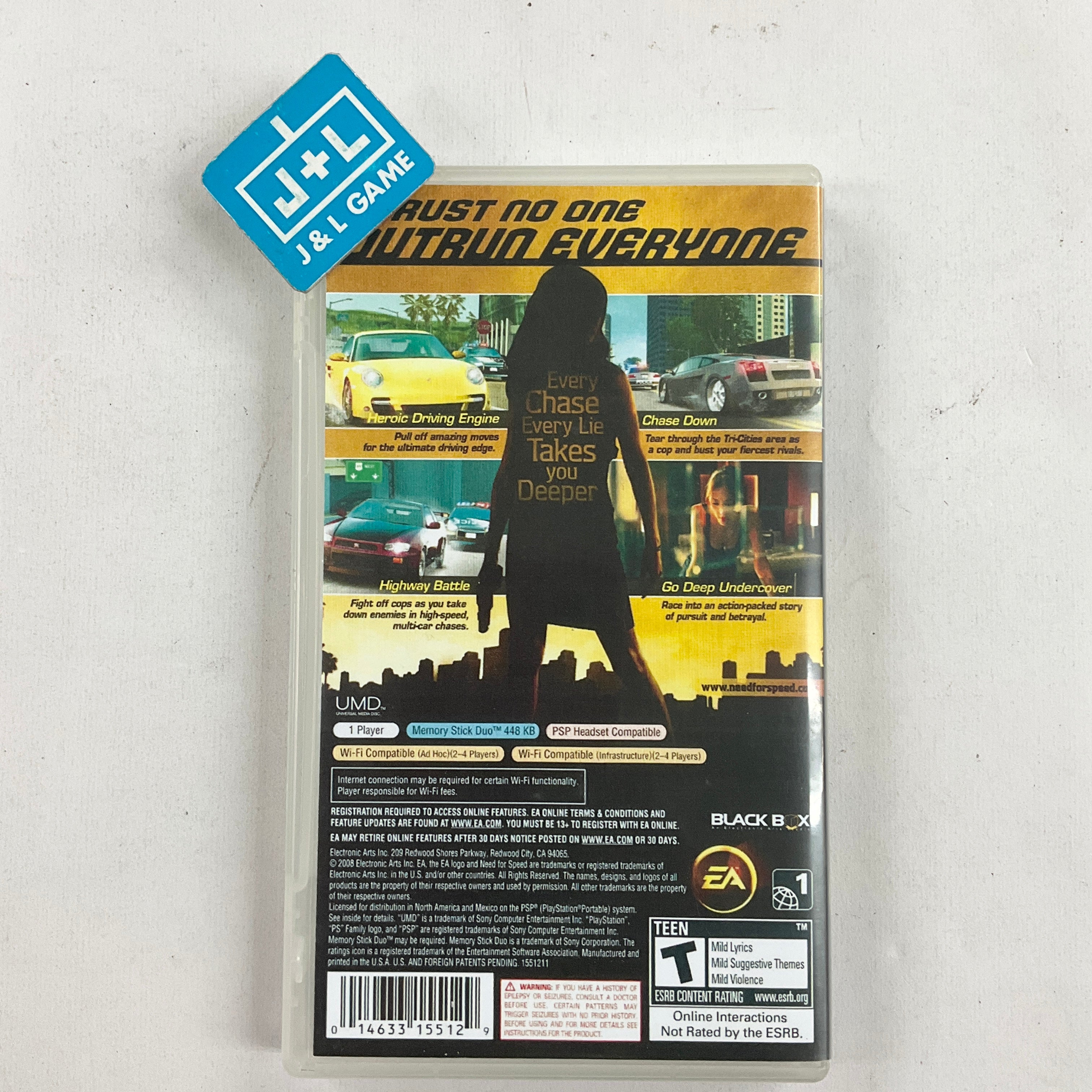 Need for Speed Undercover - Sony PSP [Pre-Owned] Video Games Electronic Arts