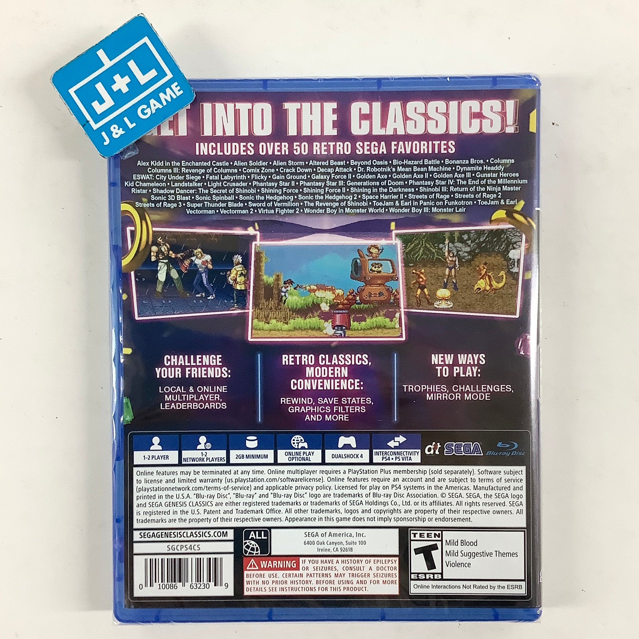 SEGA Genesis Classics - (PS4) PlayStation 4 Video Games SEGA