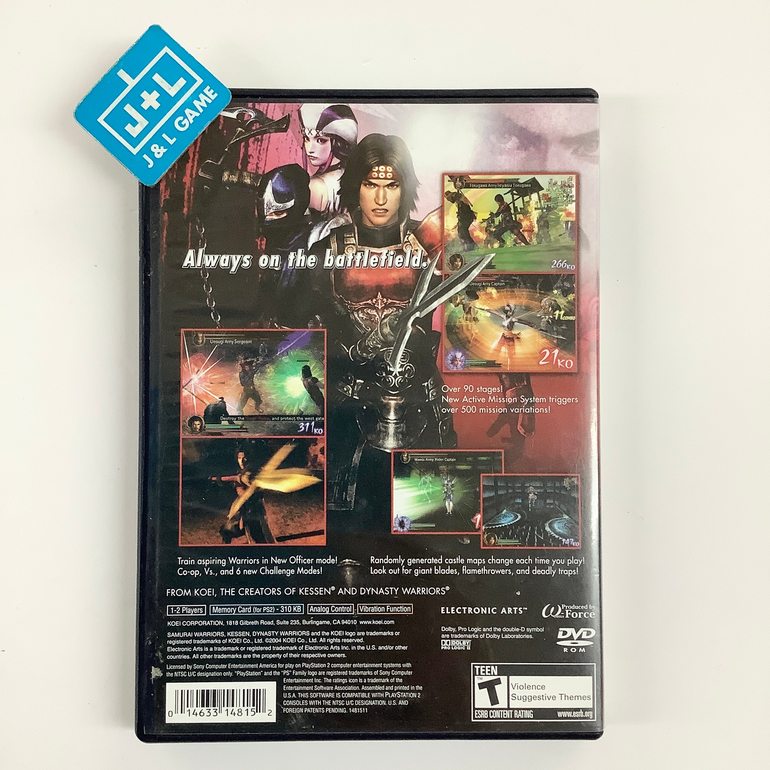 Samurai Warriors - (PS2) PlayStation 2 [Pre-Owned] Video Games Koei