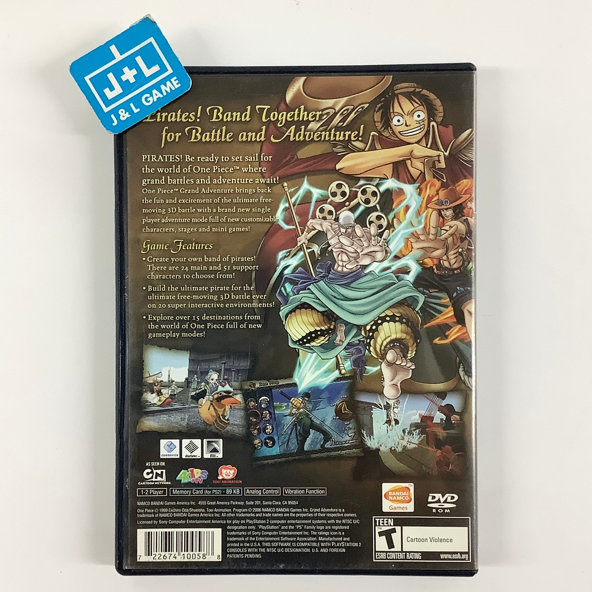 One Piece: Grand Adventure - (PS2) PlayStation 2 [Pre-Owned] Video Games Namco Bandai Games